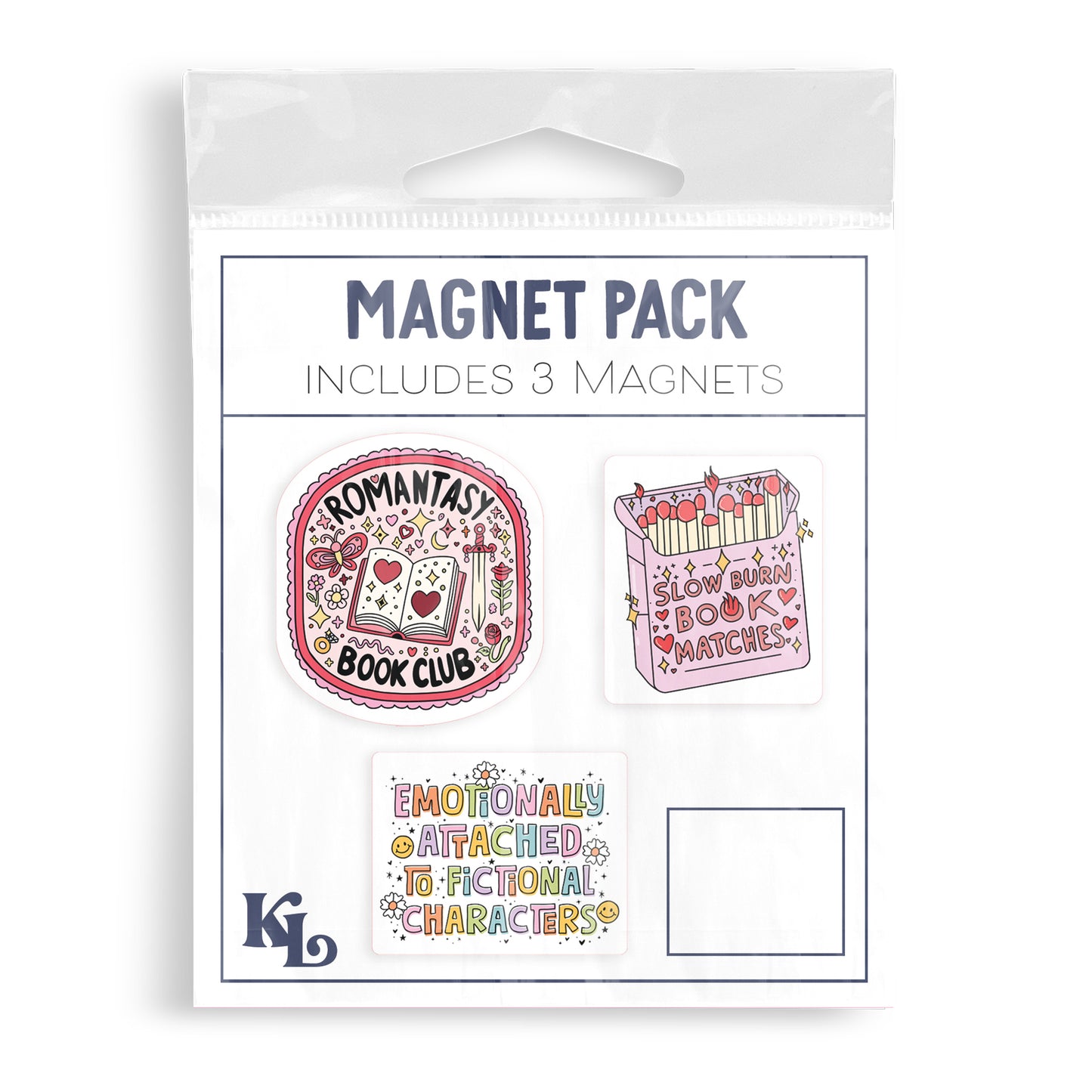 Vinyl Magnet 3-Pack Colorful Fantasy