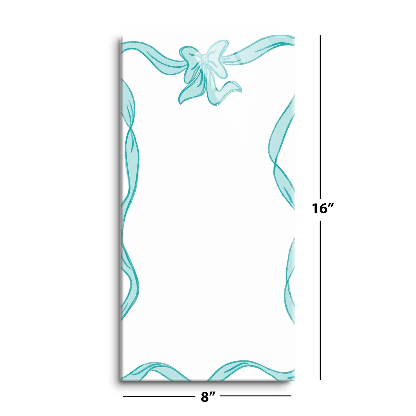 Preppy Bows 8x16 Dry Erase | Blue Preppy Bows