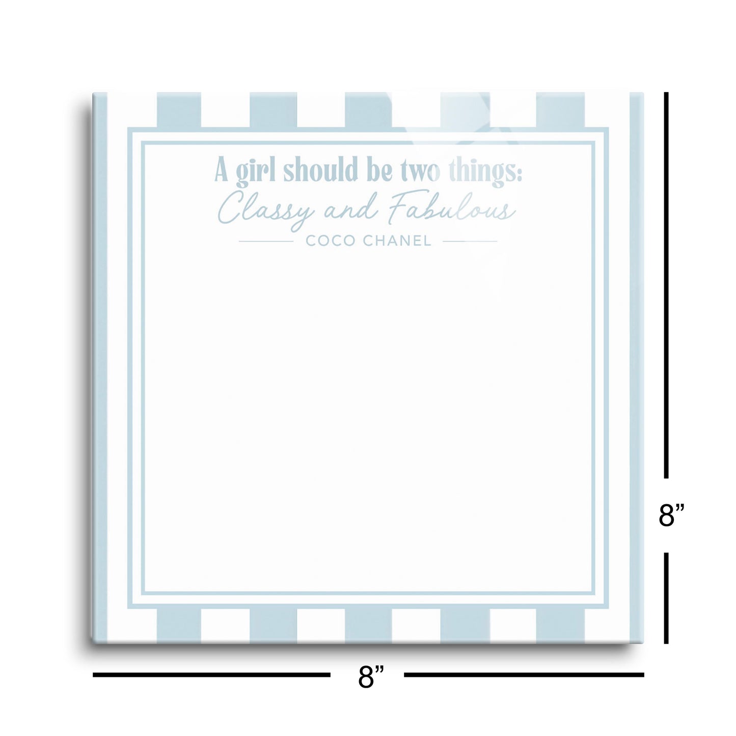 Chinoiserie Chic Classy & Fabulous Stripe Notes