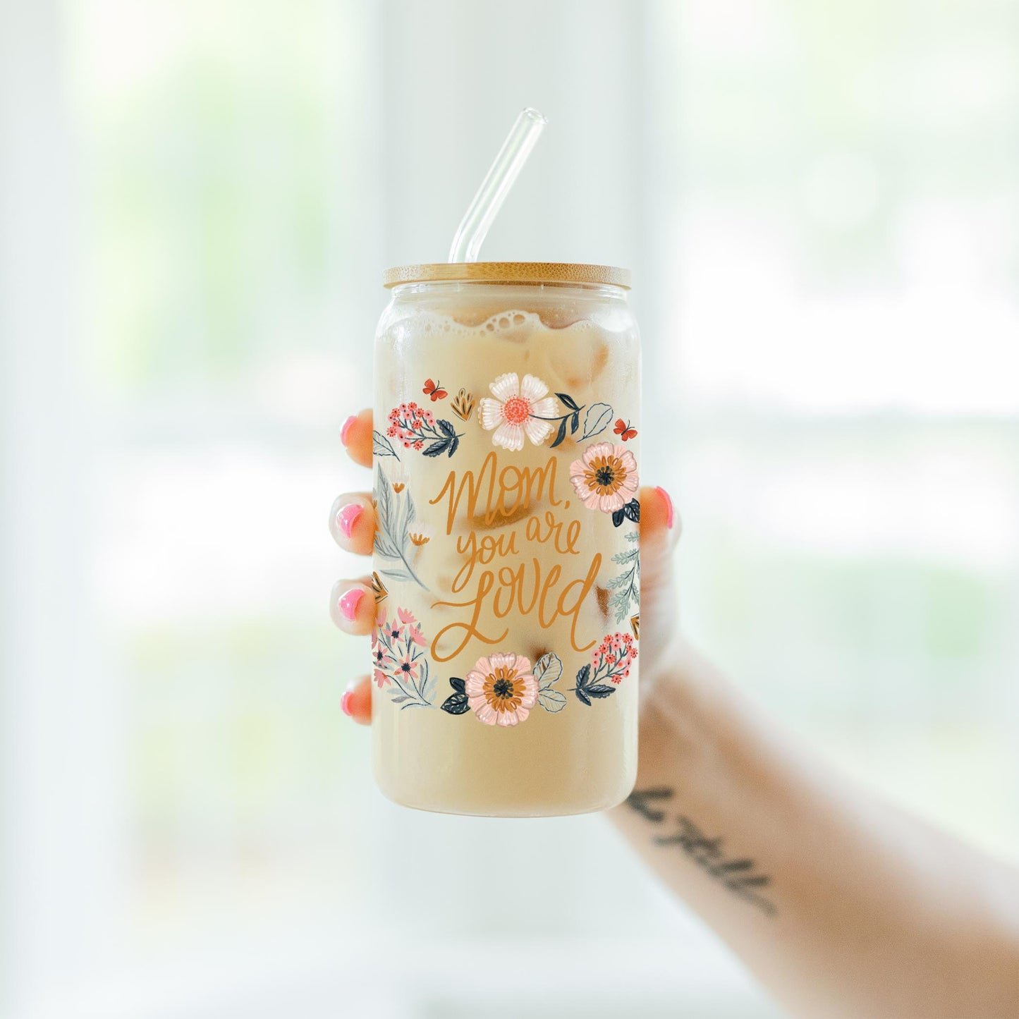 16oz Cold Brew Glass-Pretty Things Loved