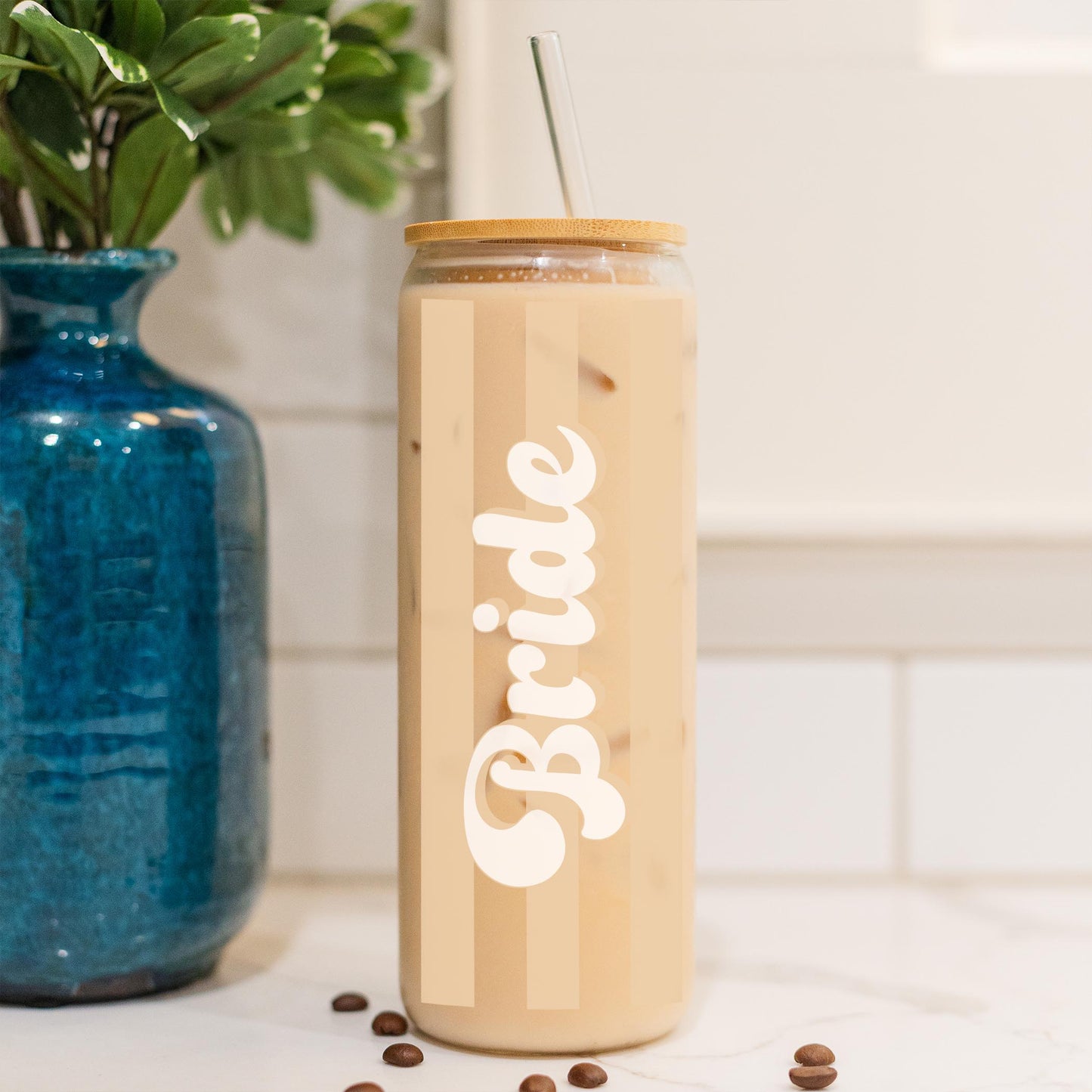24oz Cold Brew Glass-Happily Ever After -4