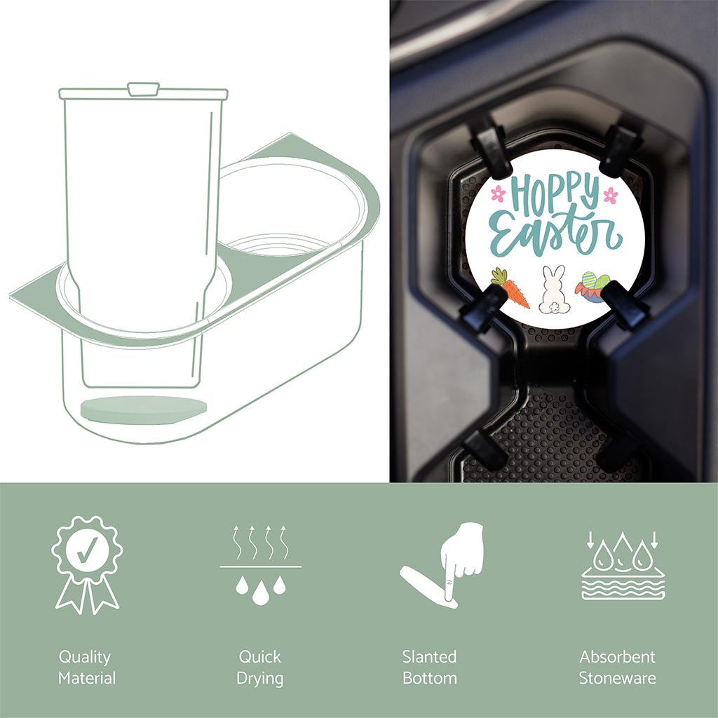 Car Coaster-Hoppy Easter