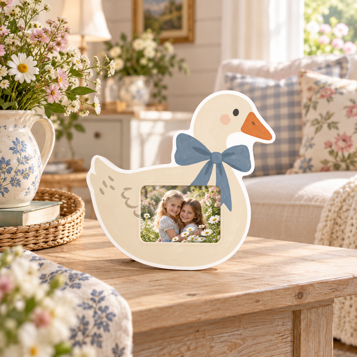 Wooden Cutout Frame-Vintage Goose Shape