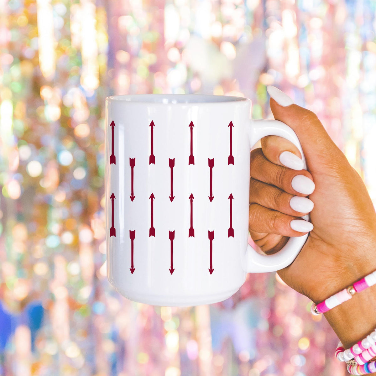 15oz Coffee Mug White-Archery Mom -4