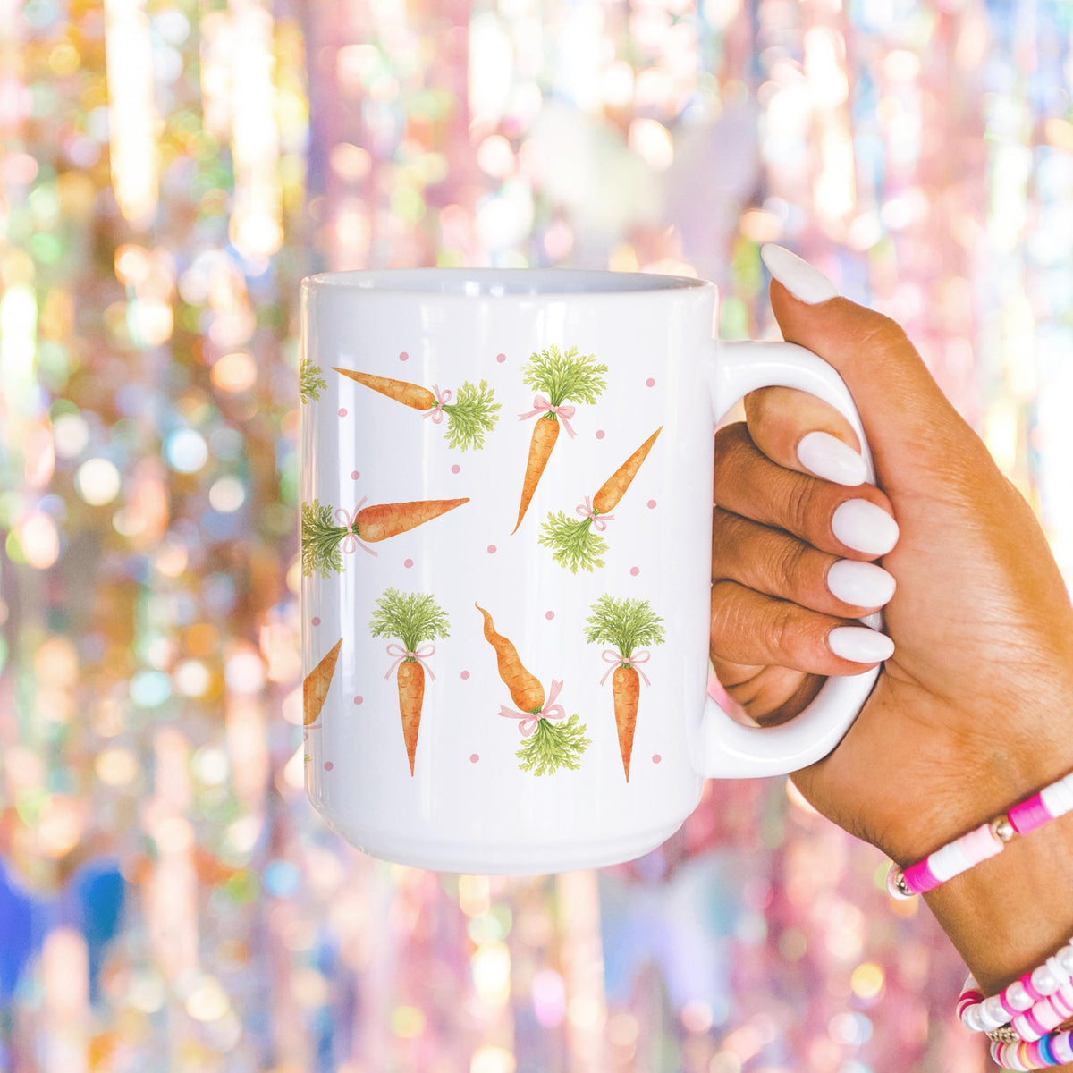 15oz Coffee Mug White-Cottage Easter -4