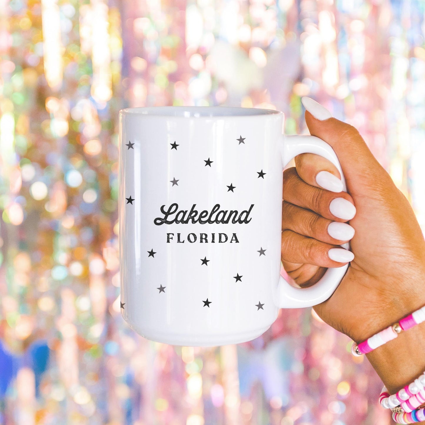 15oz Coffee Mug White-Softball Mom | Custom | Your Hometown -4