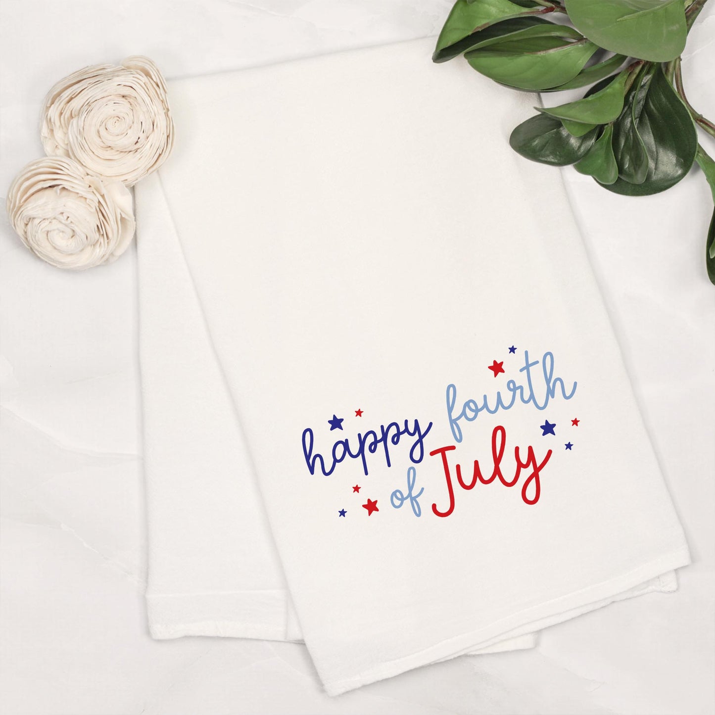 Cotton Tea Towel White-4th of July 250th Anniversary -6