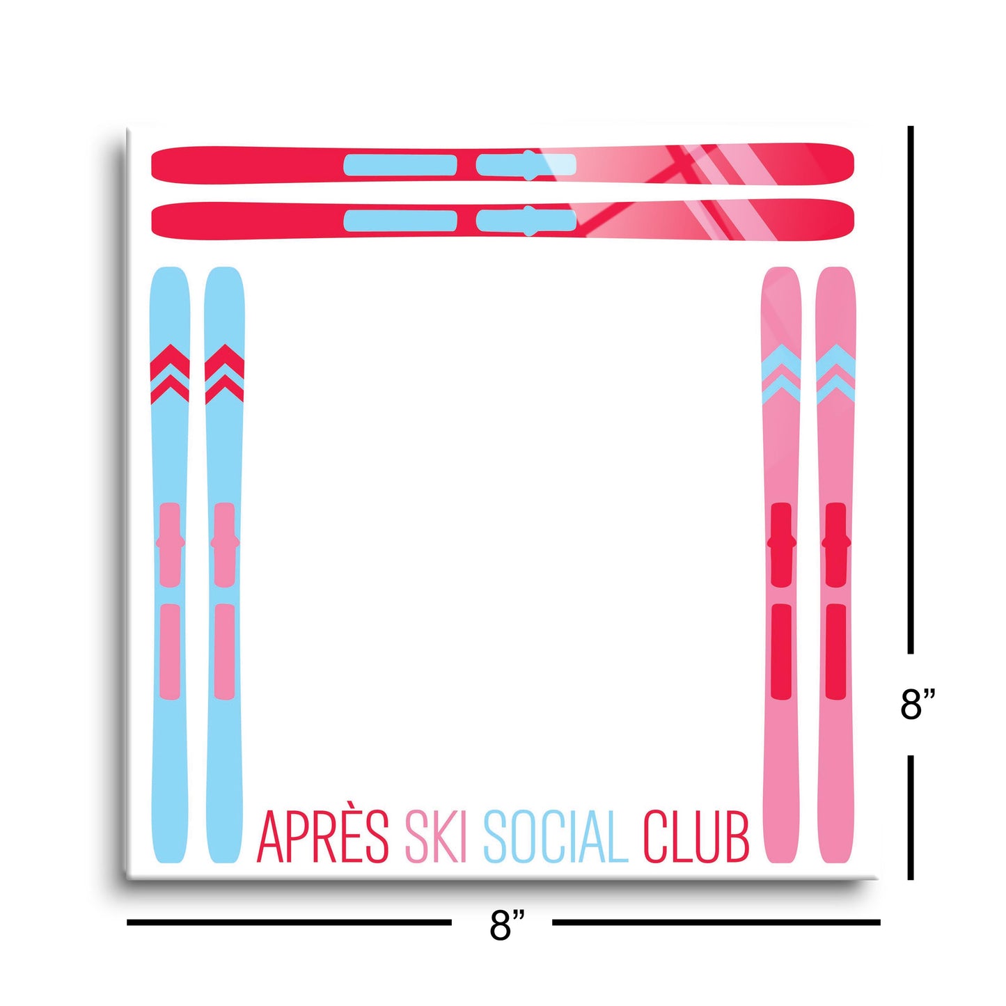 8x8 Glass Dry Erase-Après Ski -8