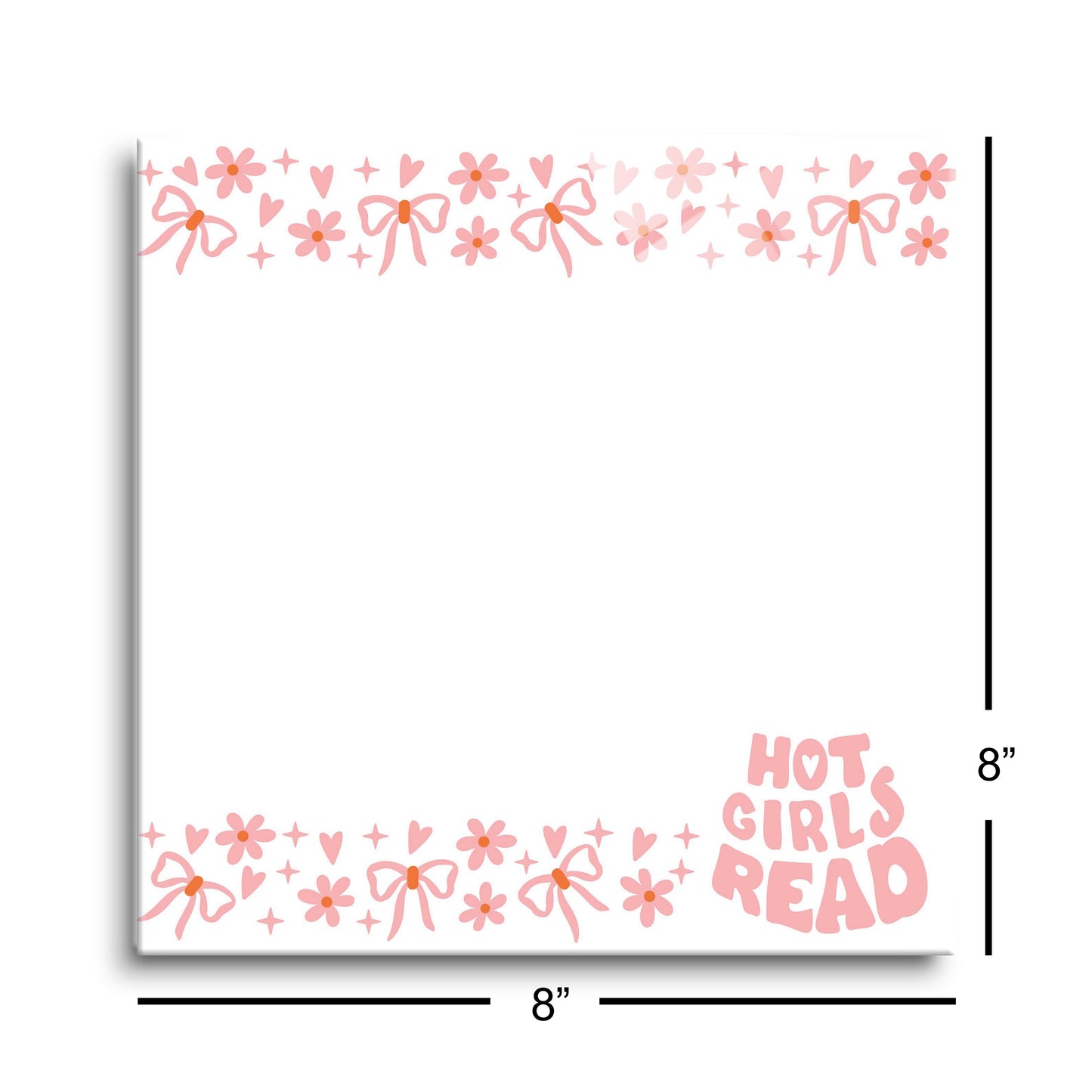 8x8 Glass Dry Erase-Hot Girls Read -8