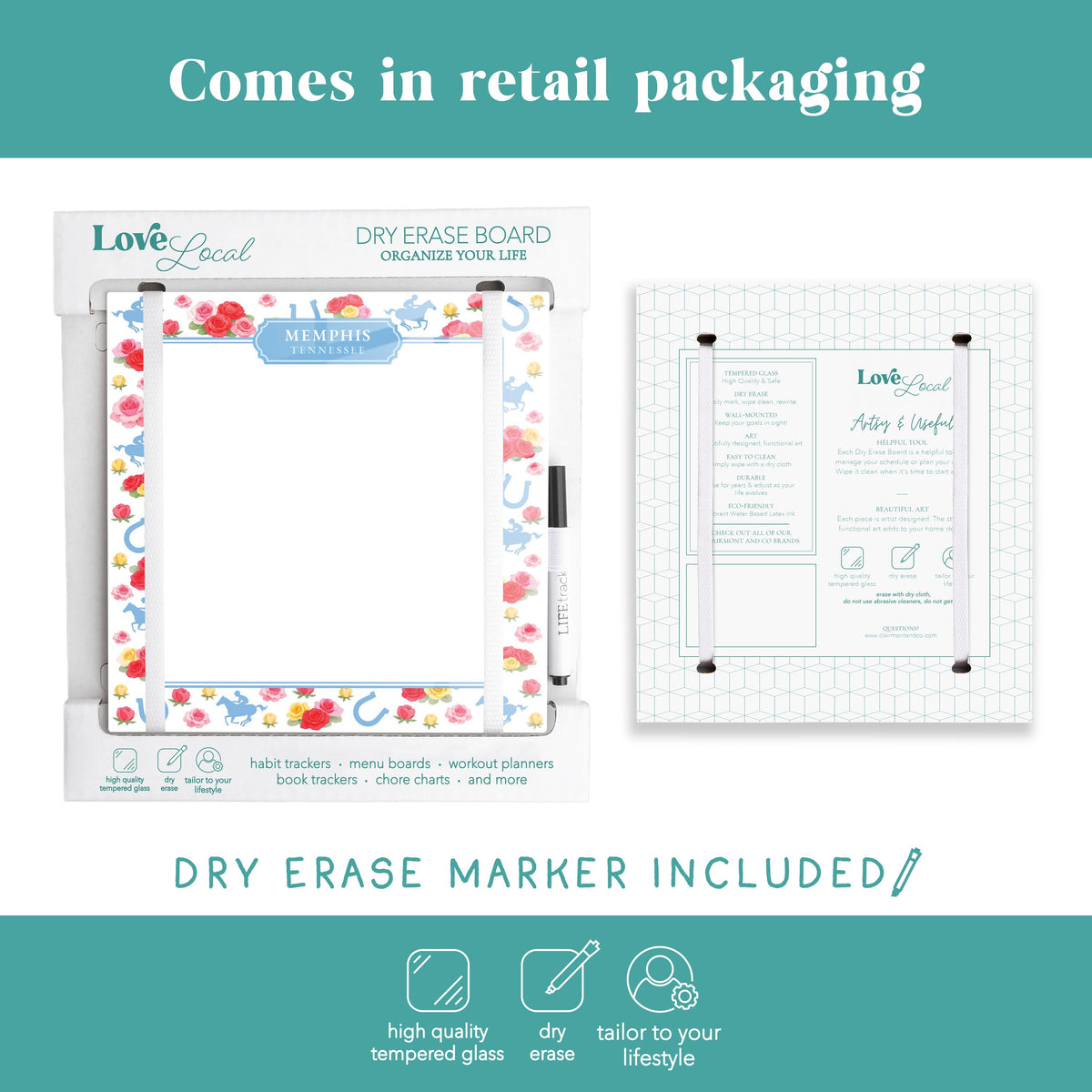 8x8 Glass Dry Erase-Derby | City & State | Hometown -5