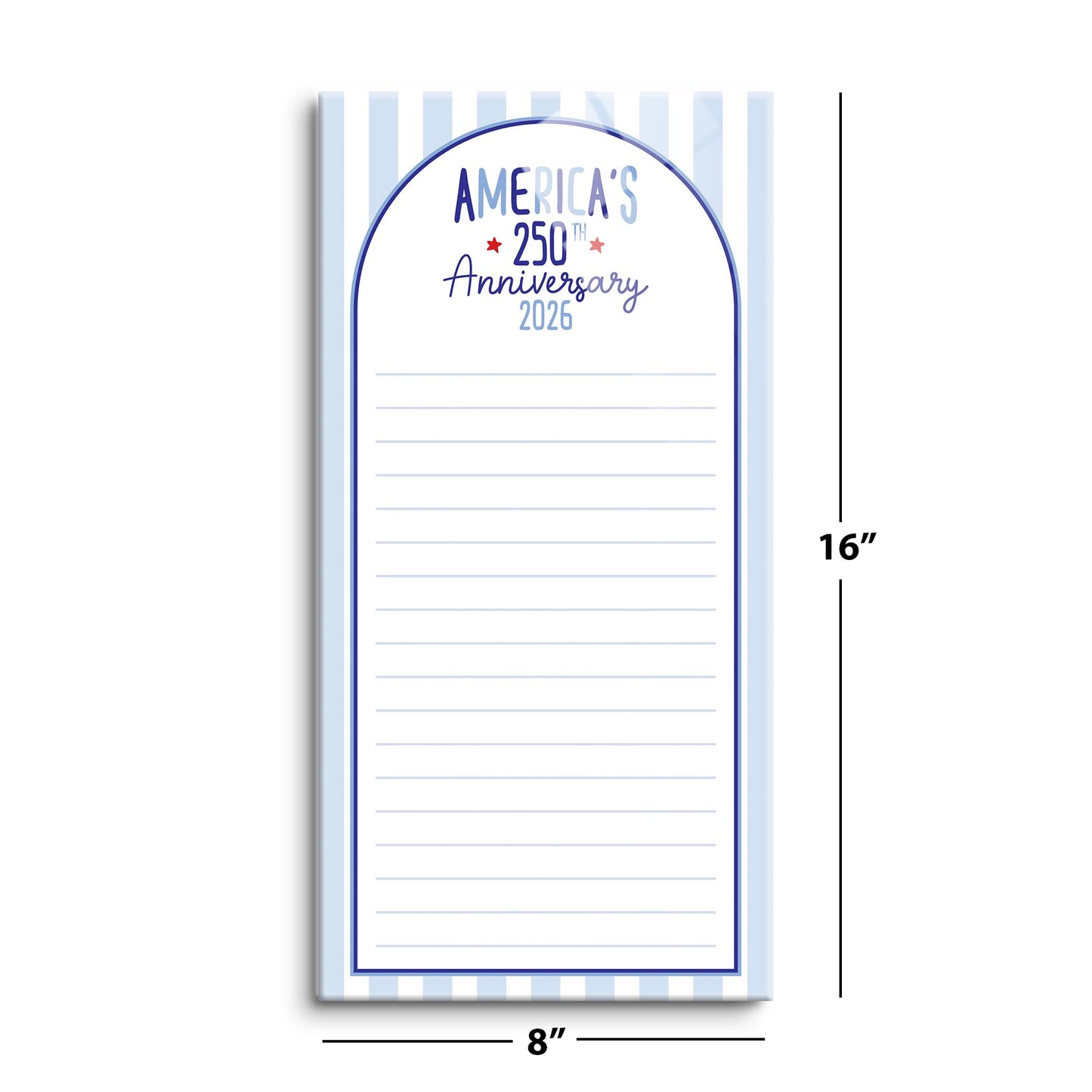 8x16 Glass Dry Erase-4th of July 250th Anniversary -8