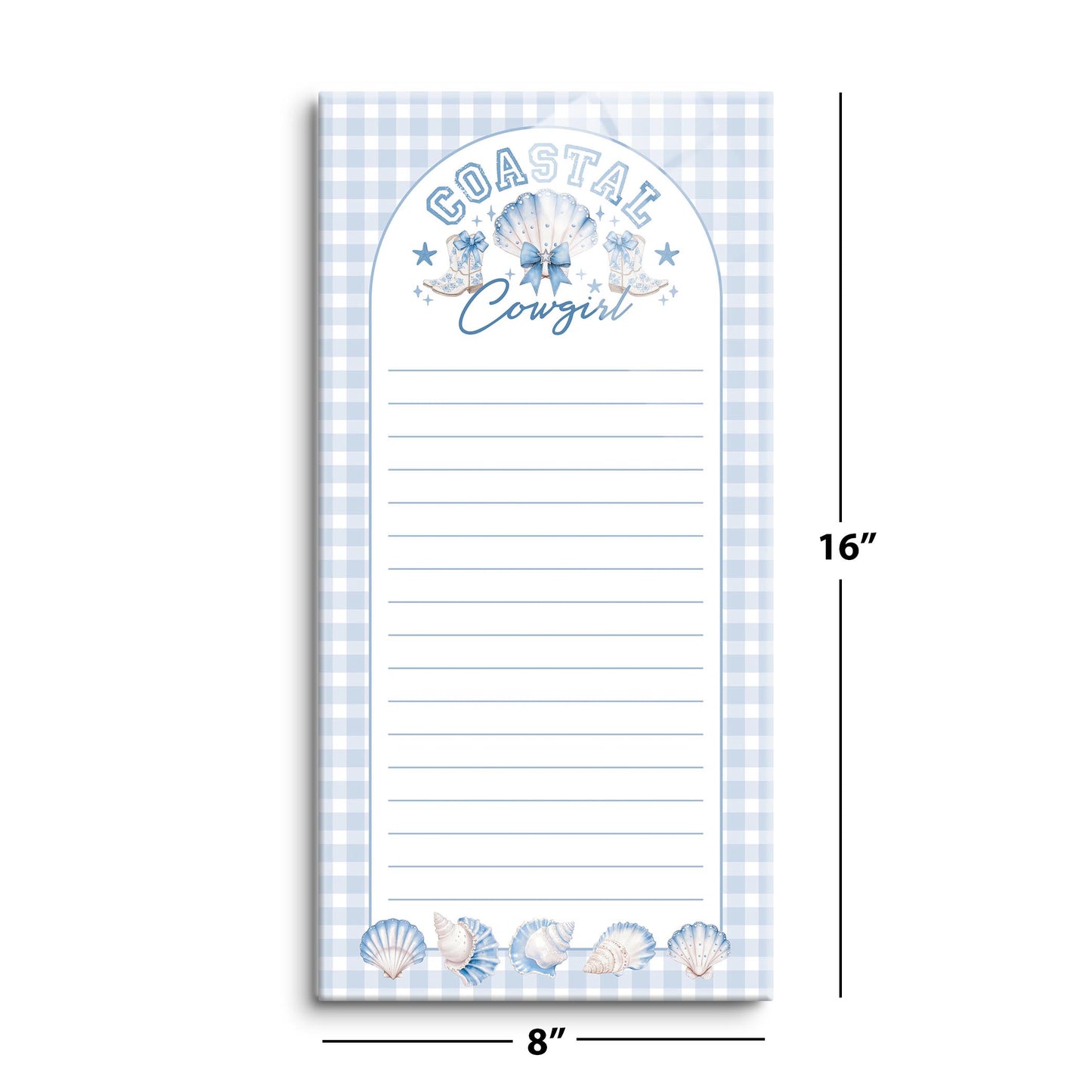 8x16 Glass Dry Erase-Coastal Cowgirl 2 -8