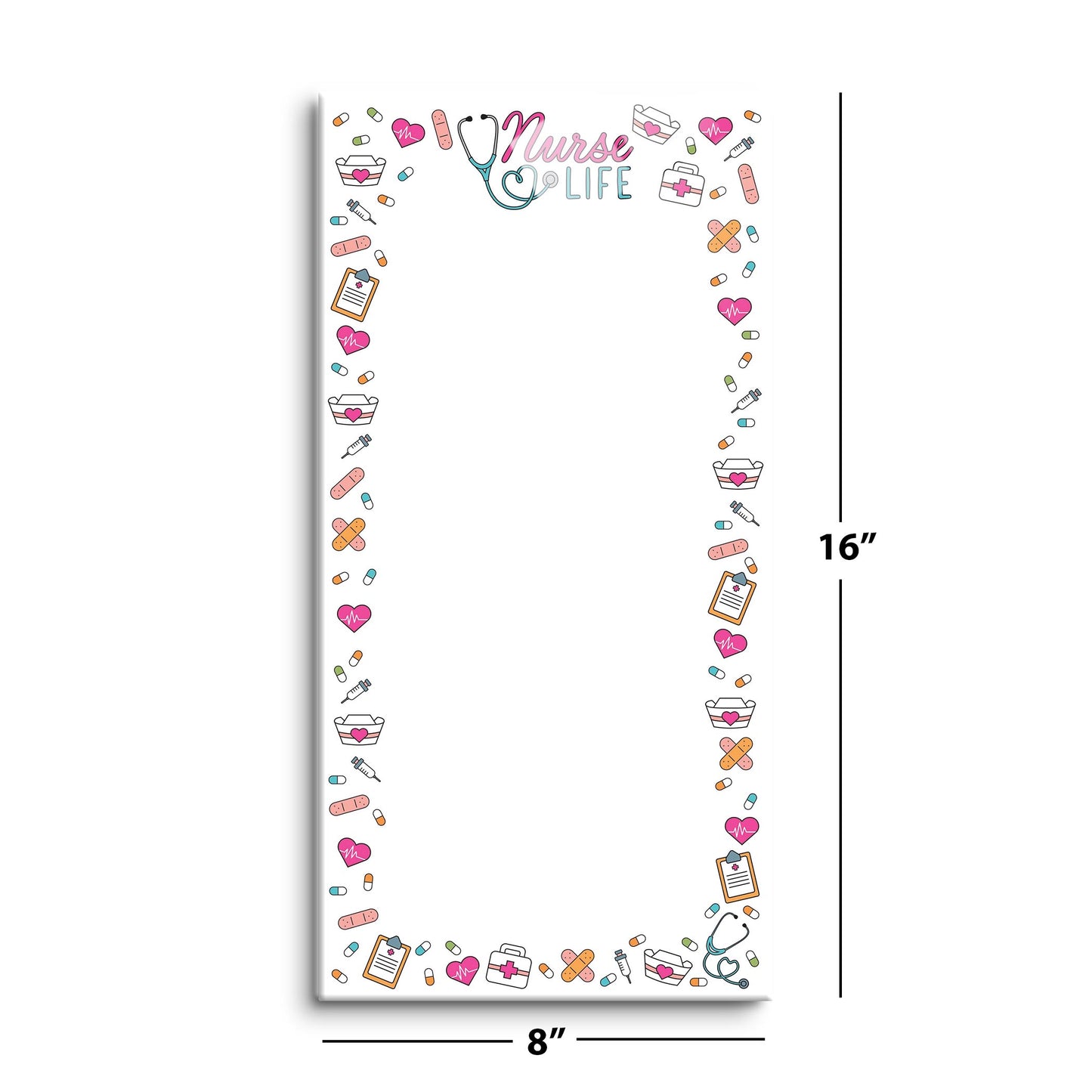 8x16 Glass Dry Erase-Nurse Life Notes