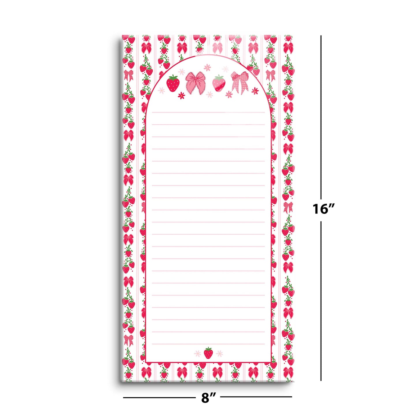 8x16 Glass Dry Erase-Strawberry Parlor -8