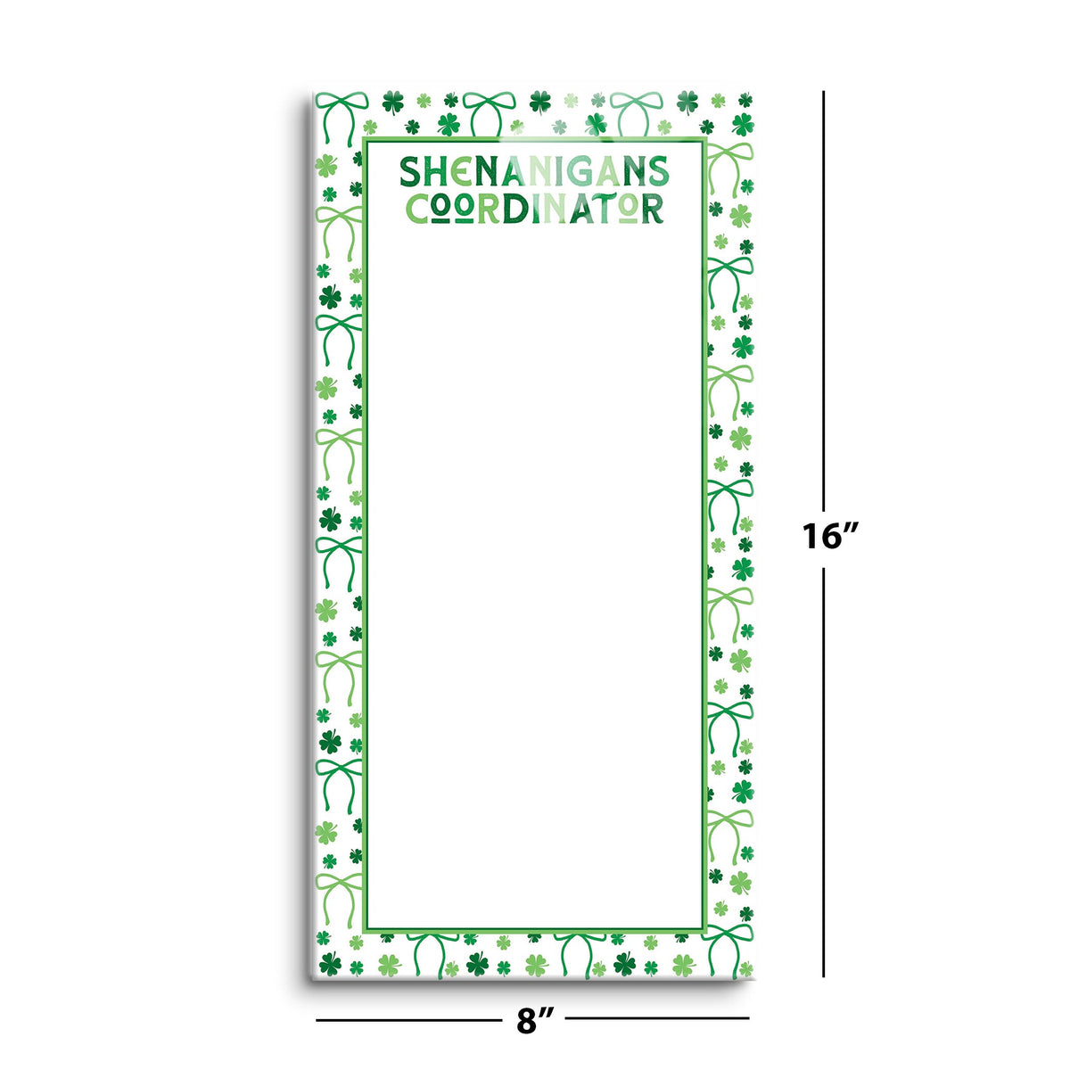 8x16 Glass Dry Erase-St. Patty's Day -8