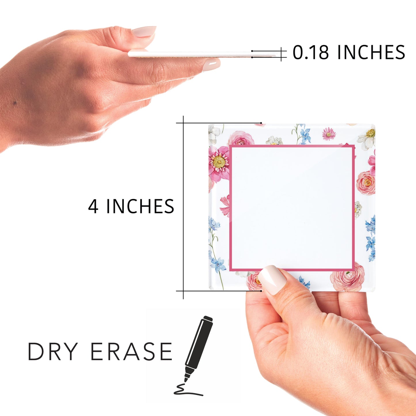 4x4 Clear Reminder Kalia Lane-Fantasy Garden Floral Border 2 -8