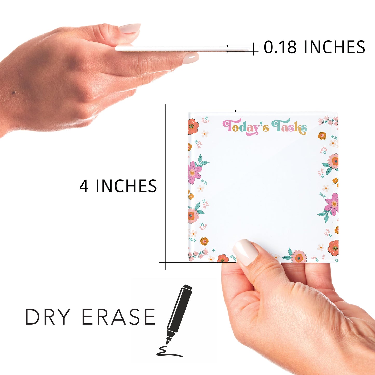 4x4 Clear Reminder Kalia Lane-Kalia Floral Today's Tasks