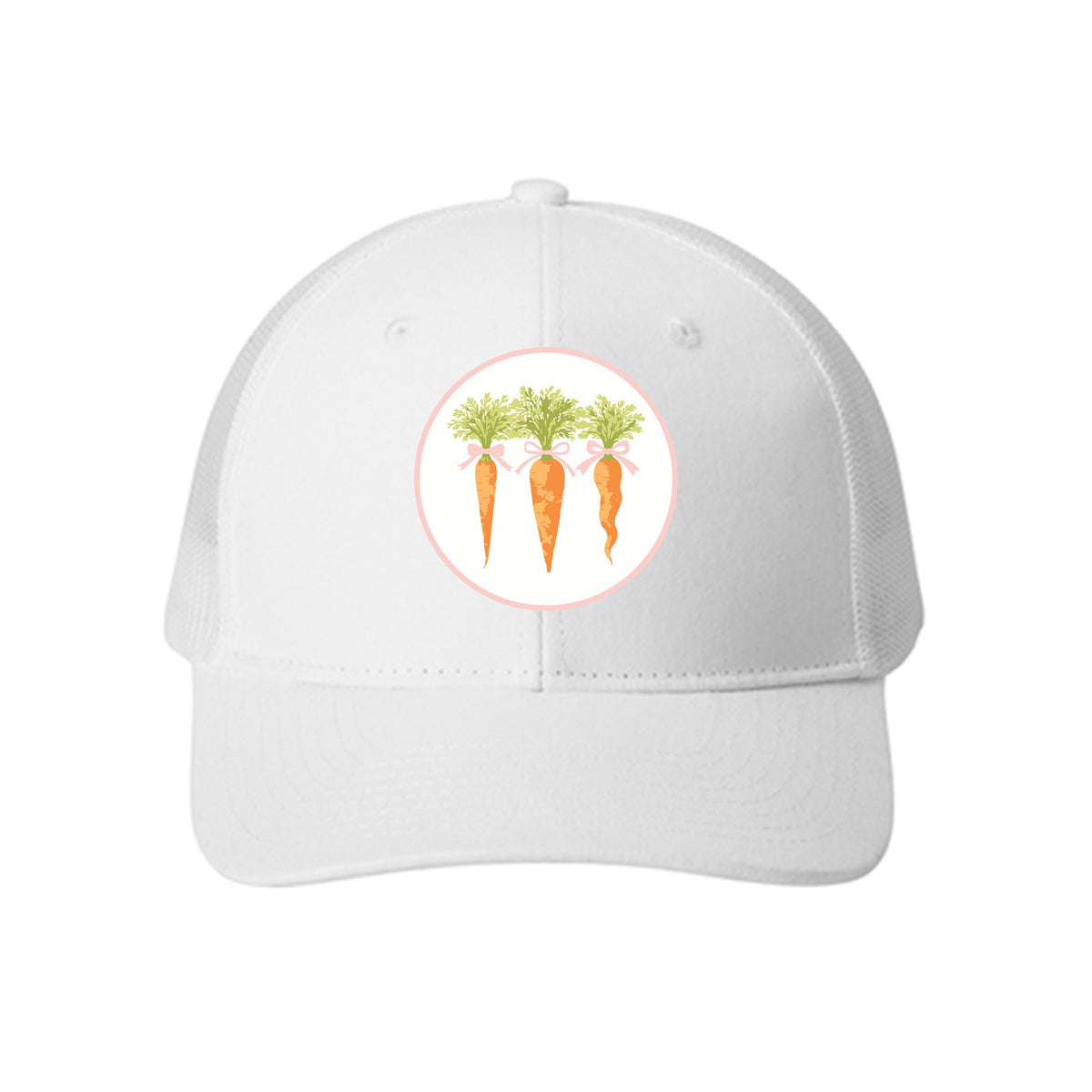 White Trucker Hat-Cottage Easter -0