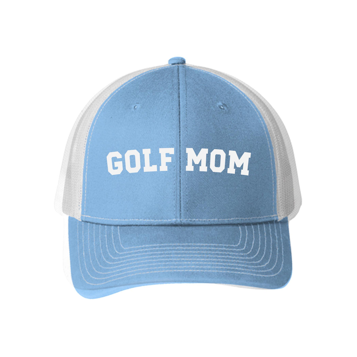 Blue & White Trucker Hat-Golf Mom -0
