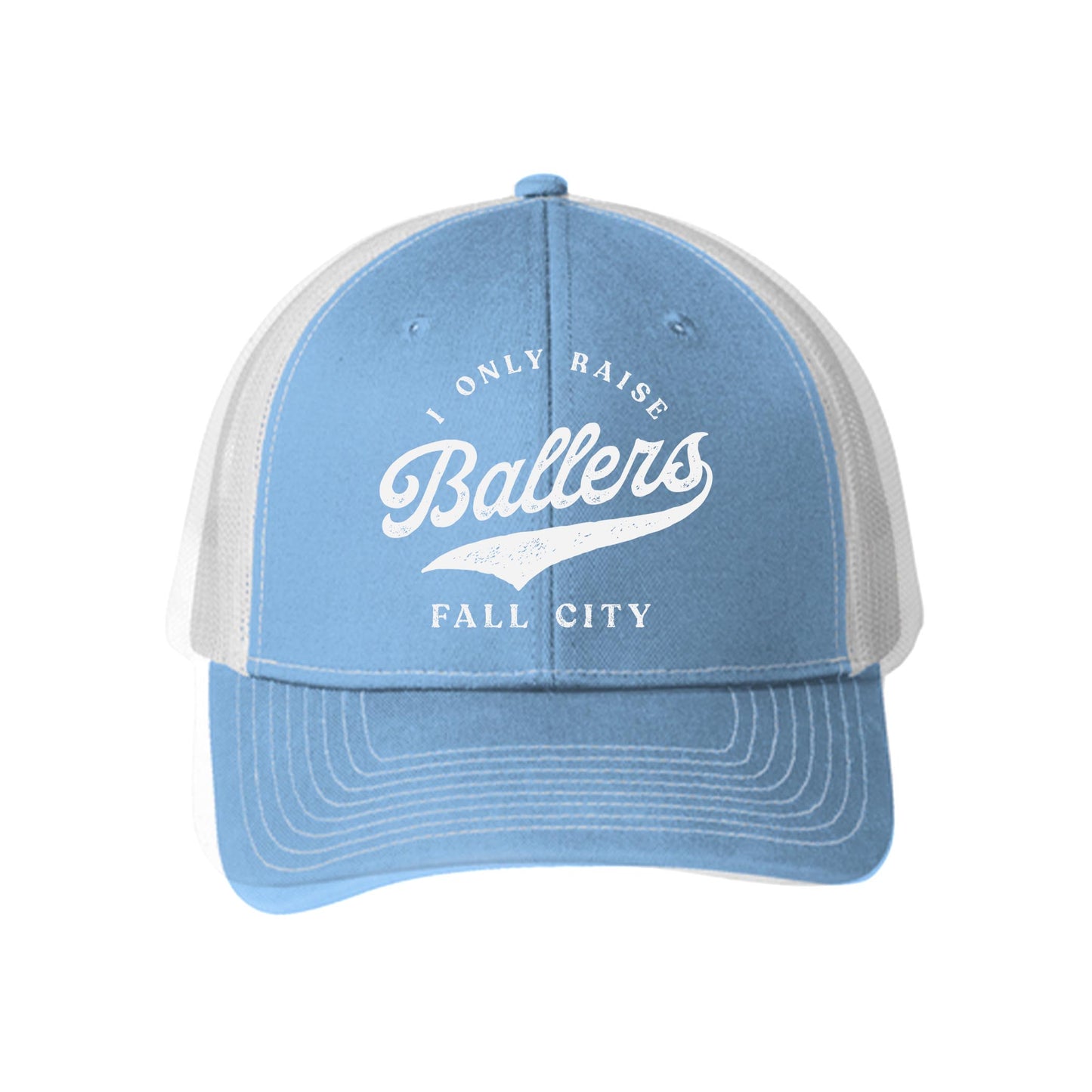Blue & White Trucker Hat-Custom Little League Mom -0