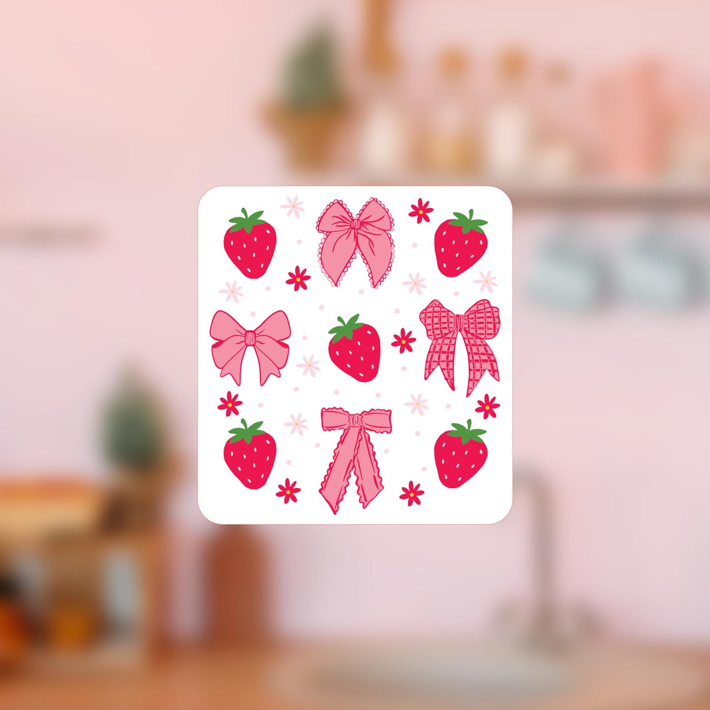Vinyl Magnet-Strawberry Parlor 1 -4