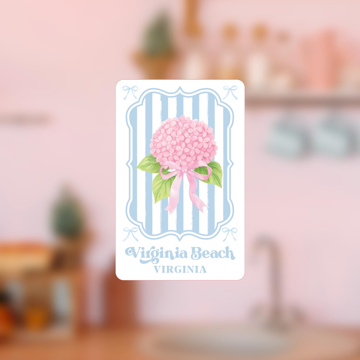 Vinyl Magnet-Love+Local Hydrangea Cottage -4