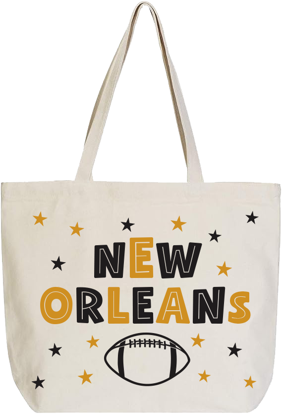 Love Local Canvas Tote Bag - Game Day Stars