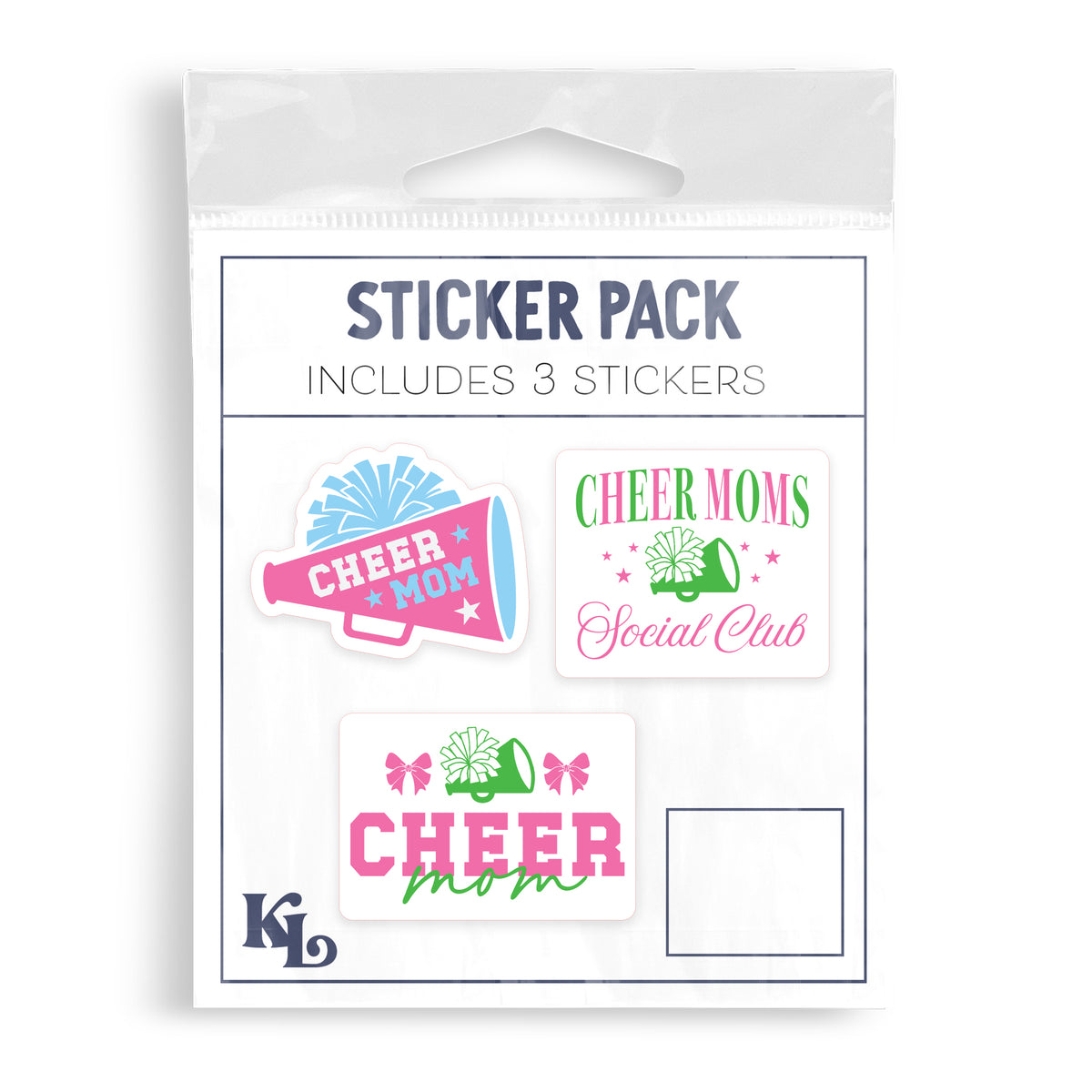 Vinyl Sticker 3-Pack - Cheer Mom