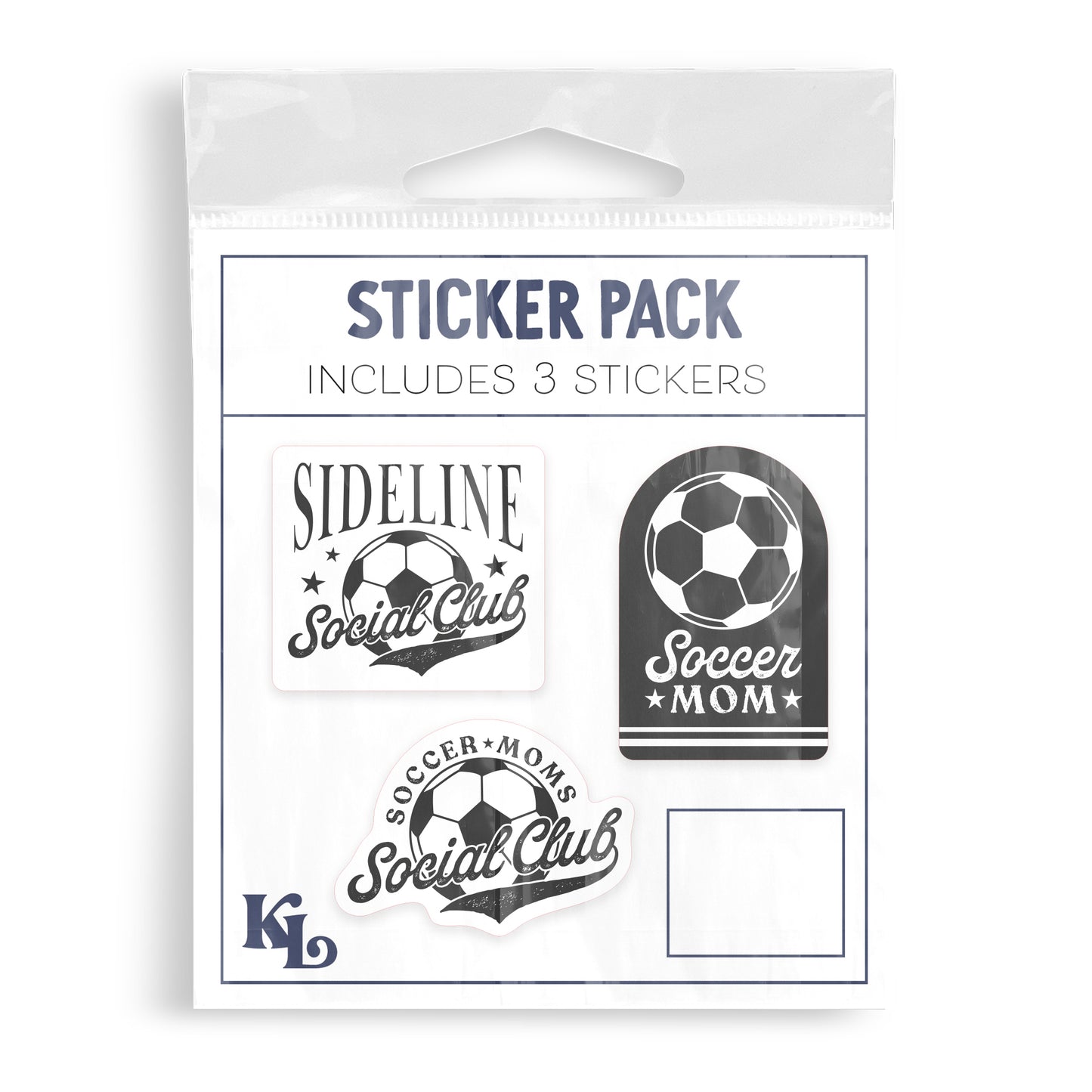 Vinyl Sticker 3-Pack - Soccer Mom