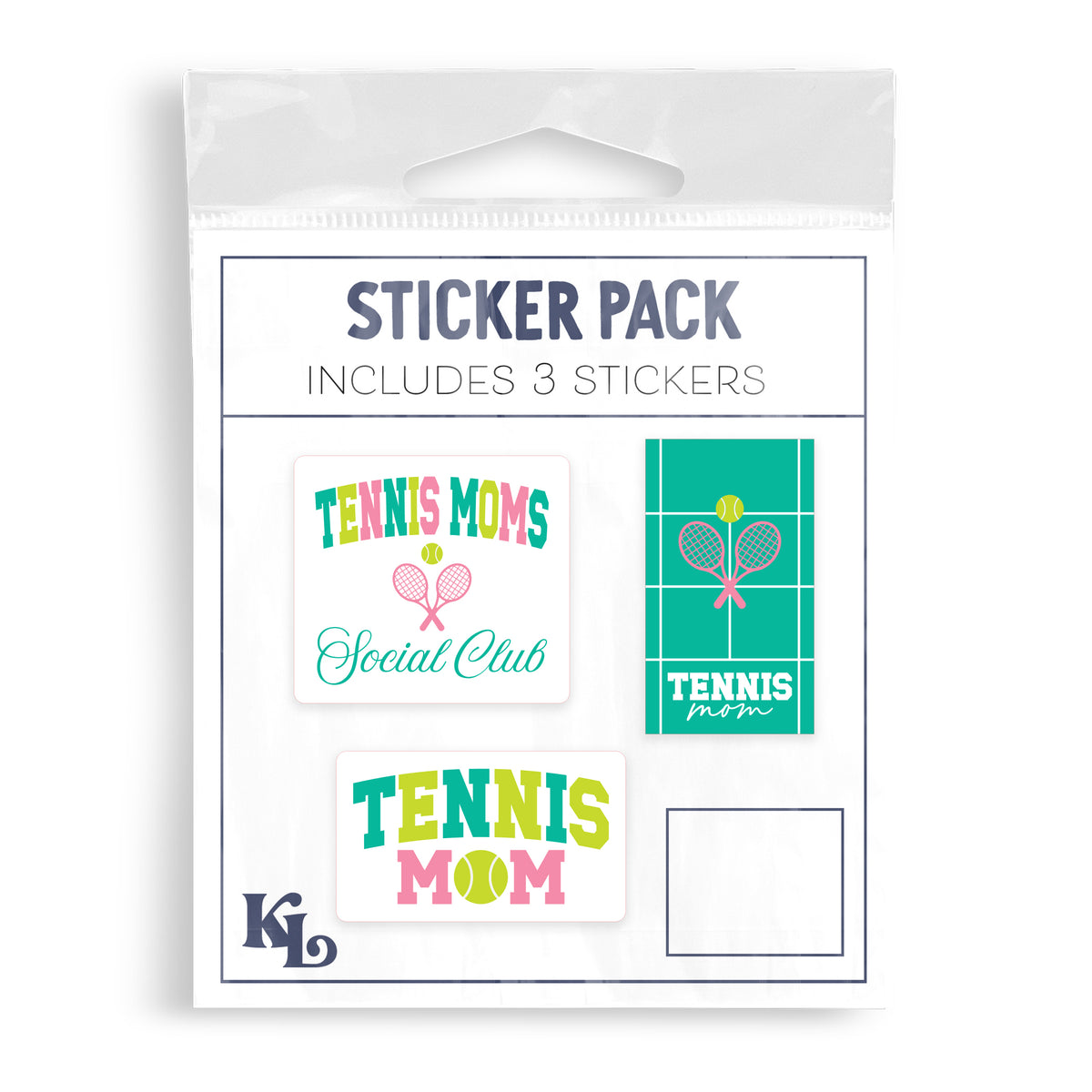 Vinyl Sticker 3-Pack - Tennis Mom