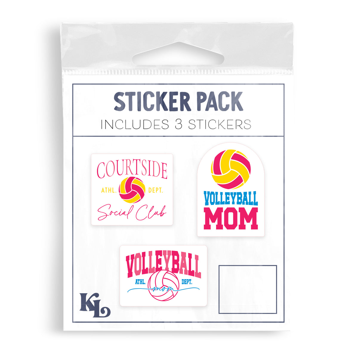 Vinyl Sticker 3-pack - Volleyball Mom