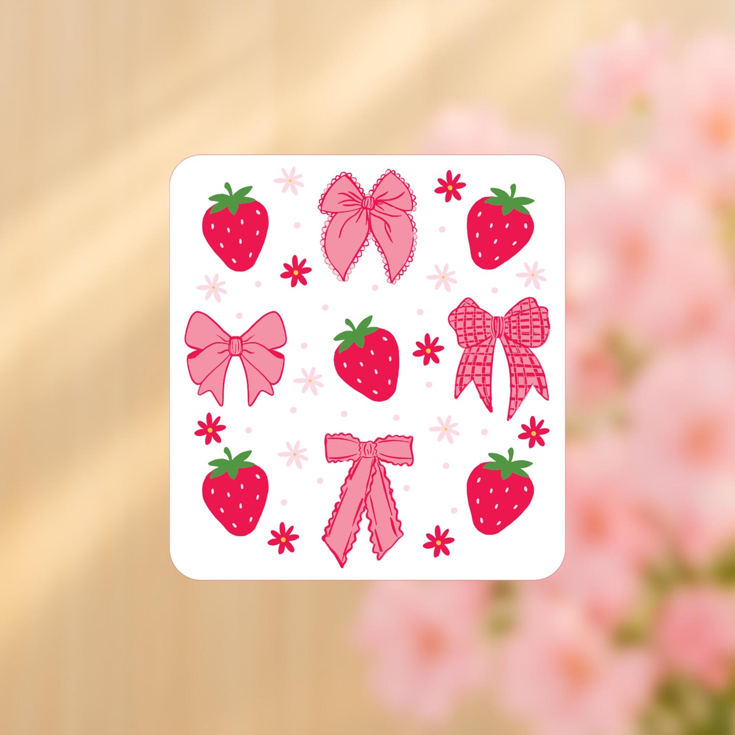 Vinyl Sticker-Strawberry Parlor 1 -4