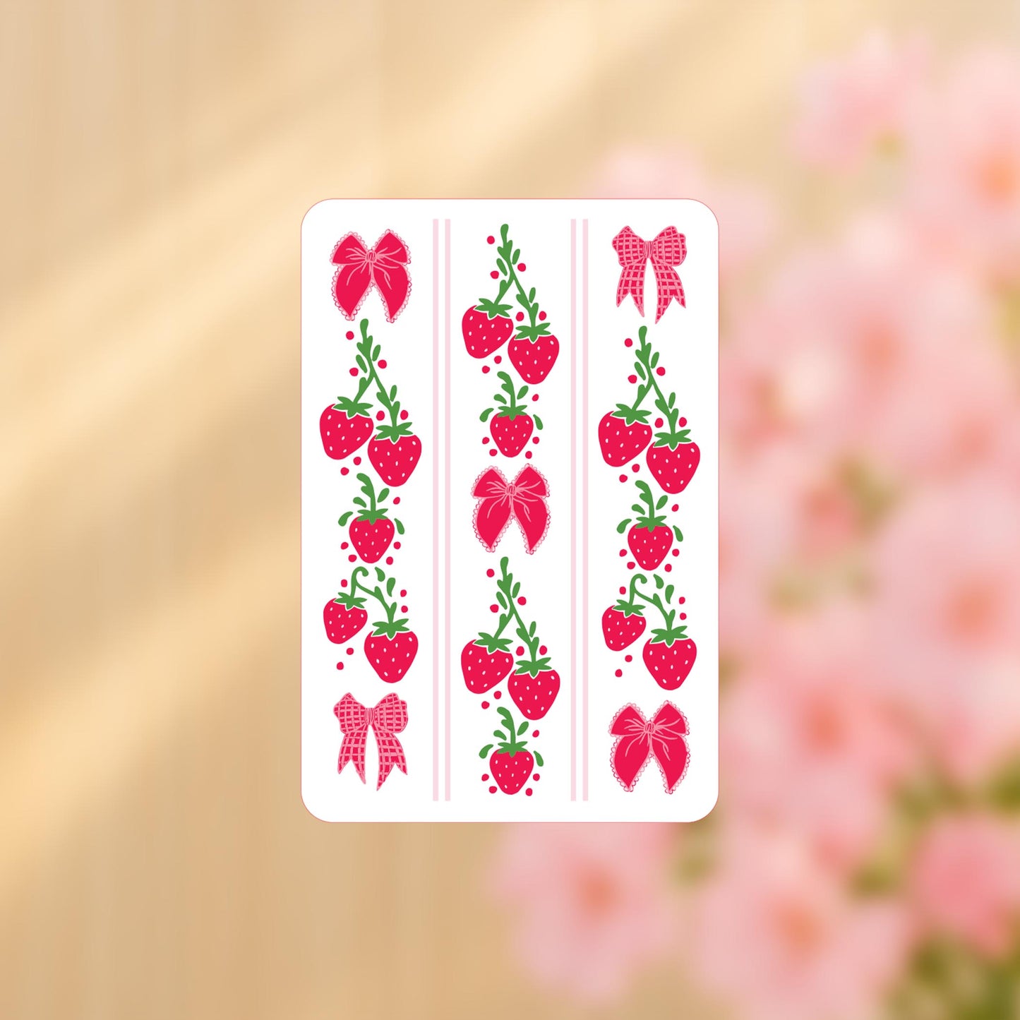 Vinyl Sticker-Strawberry Parlor 3 -4
