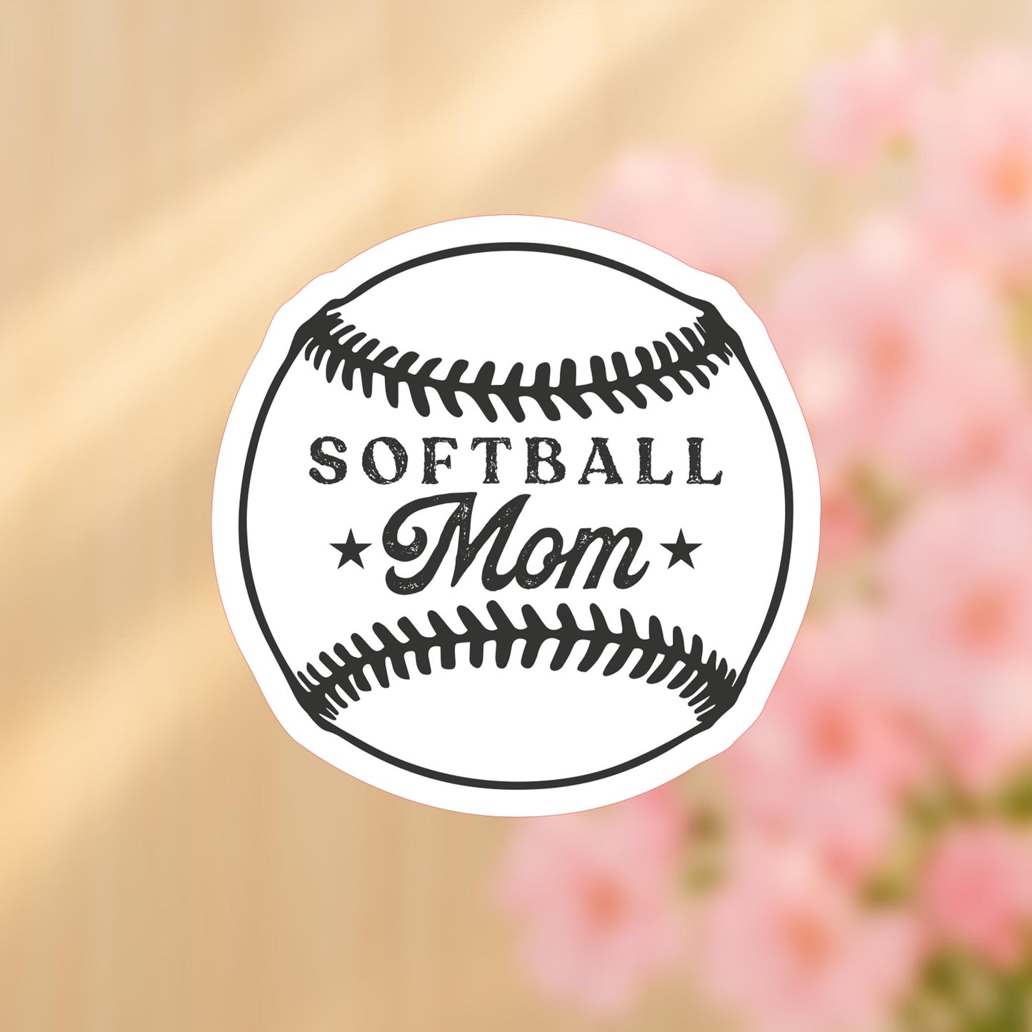 Vinyl Sticker-Softball Mom -4