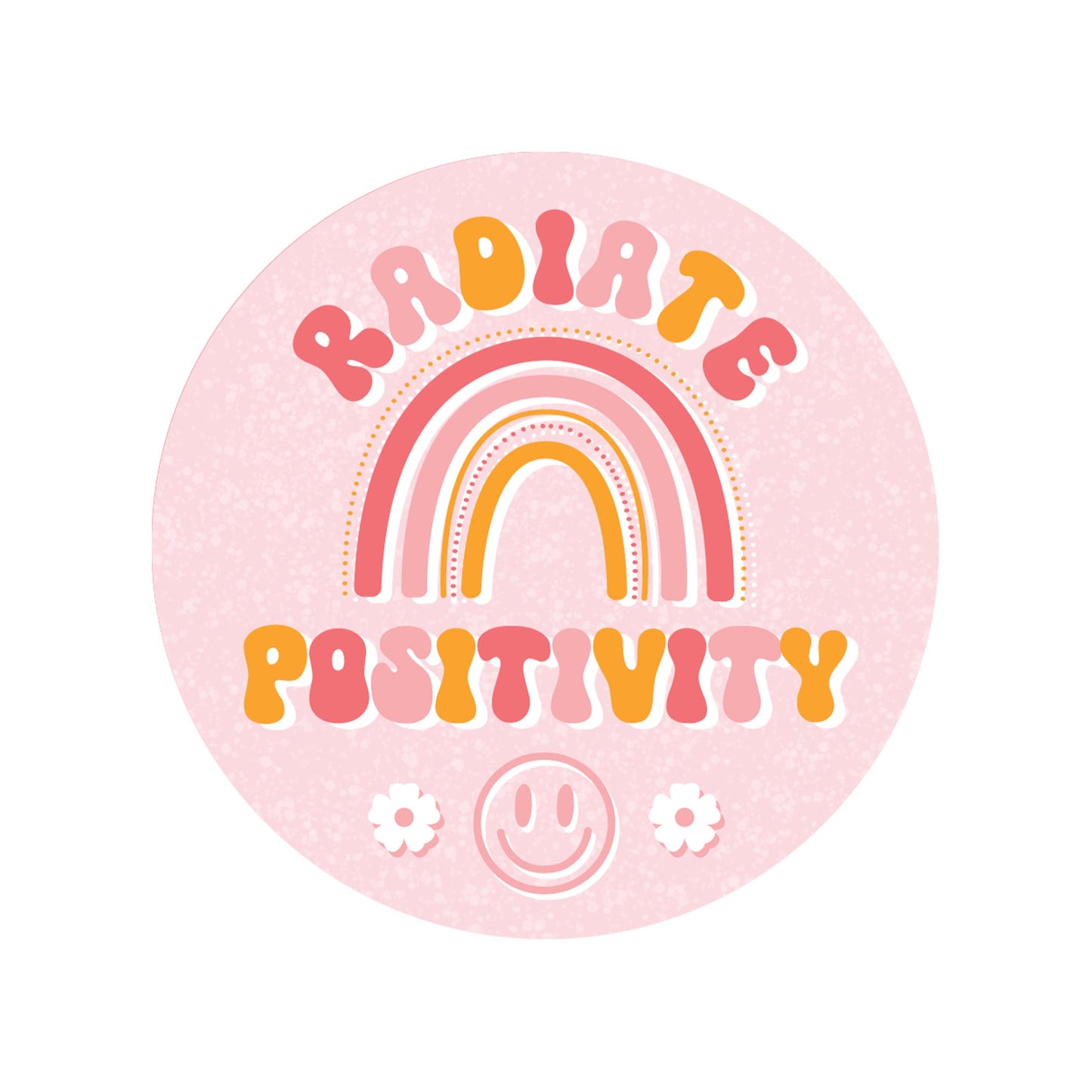 Vinyl Sticker-Happy Plans Radiate Positivity