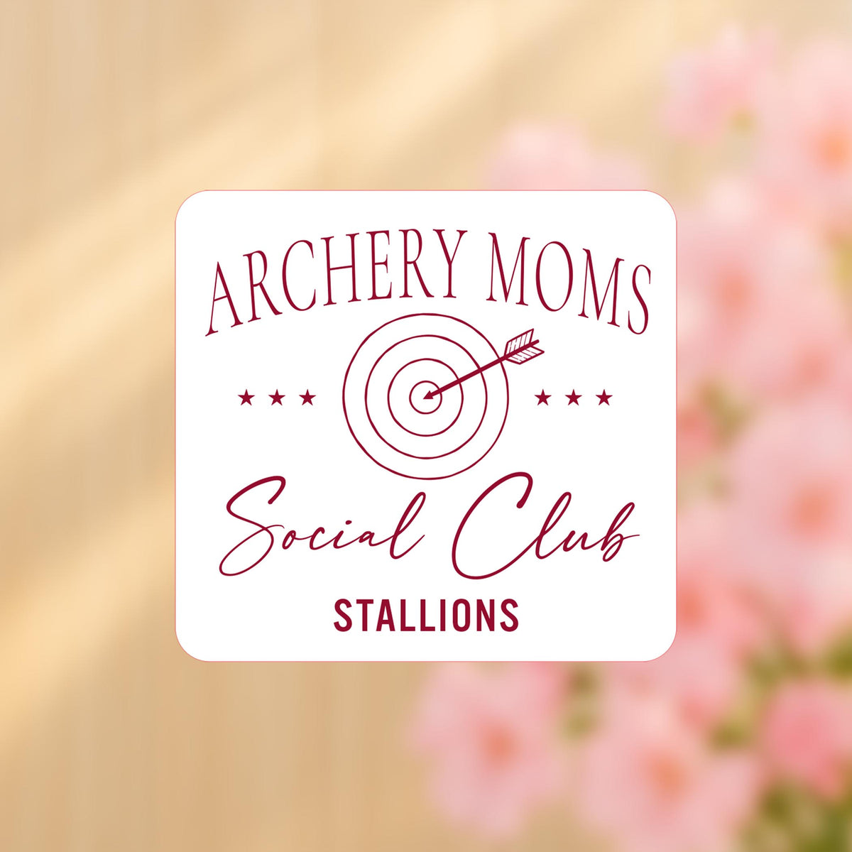 Vinyl Sticker-Archery Moms Social Club | School Team -4