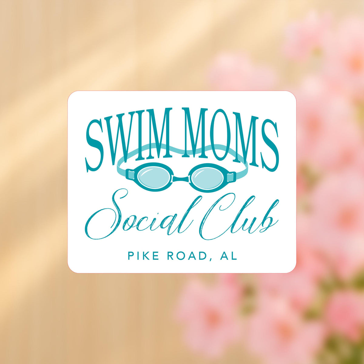 Vinyl Sticker-Swim Moms Social Club | School Team -4