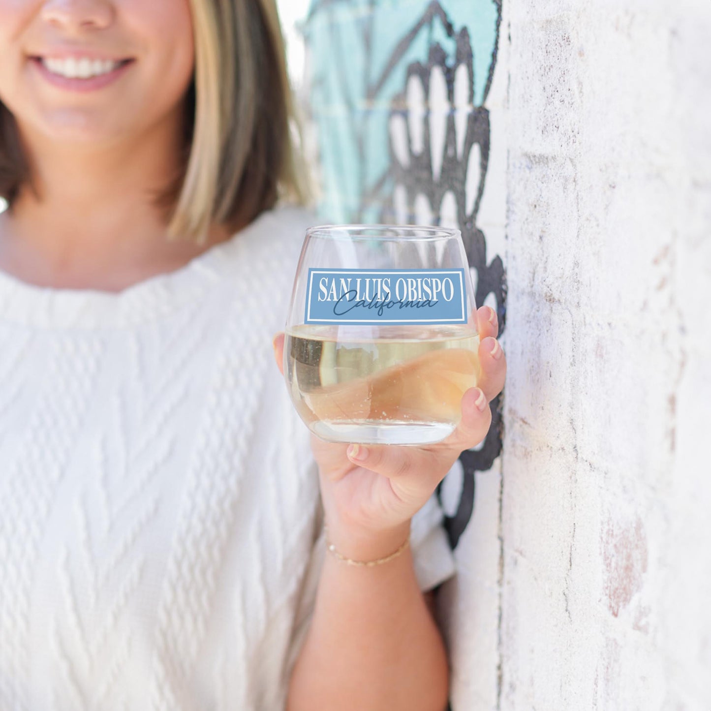 15oz Stemless Wine Glass-Love+Local Coastal Cowgirl -3