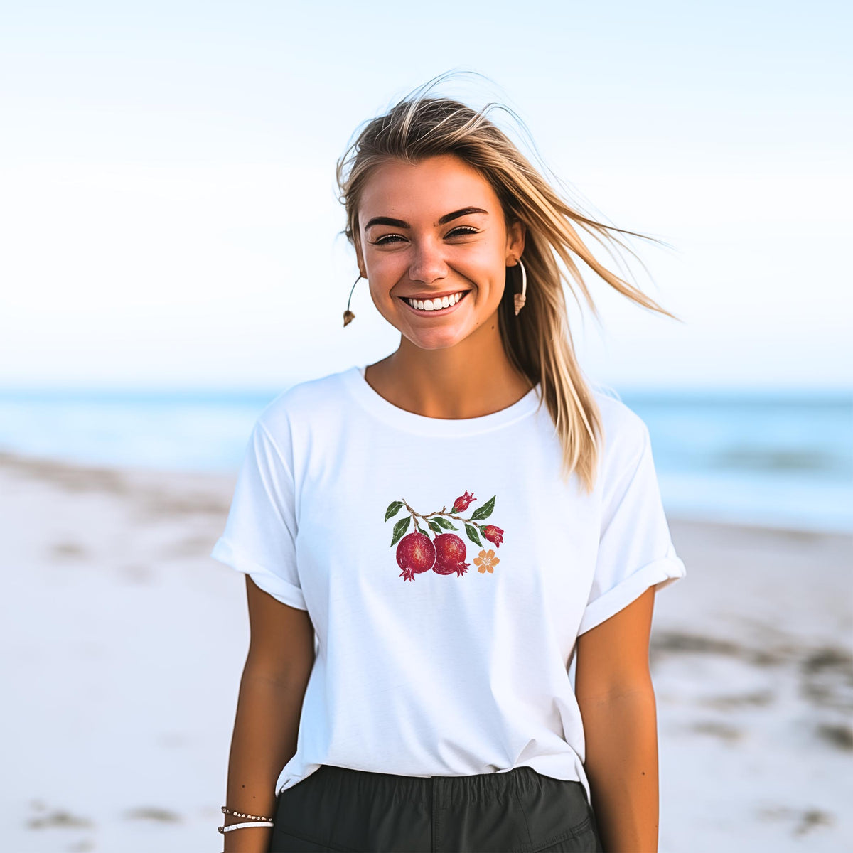 Bella Canvas T-Shirt White-Autumn Orchard -2