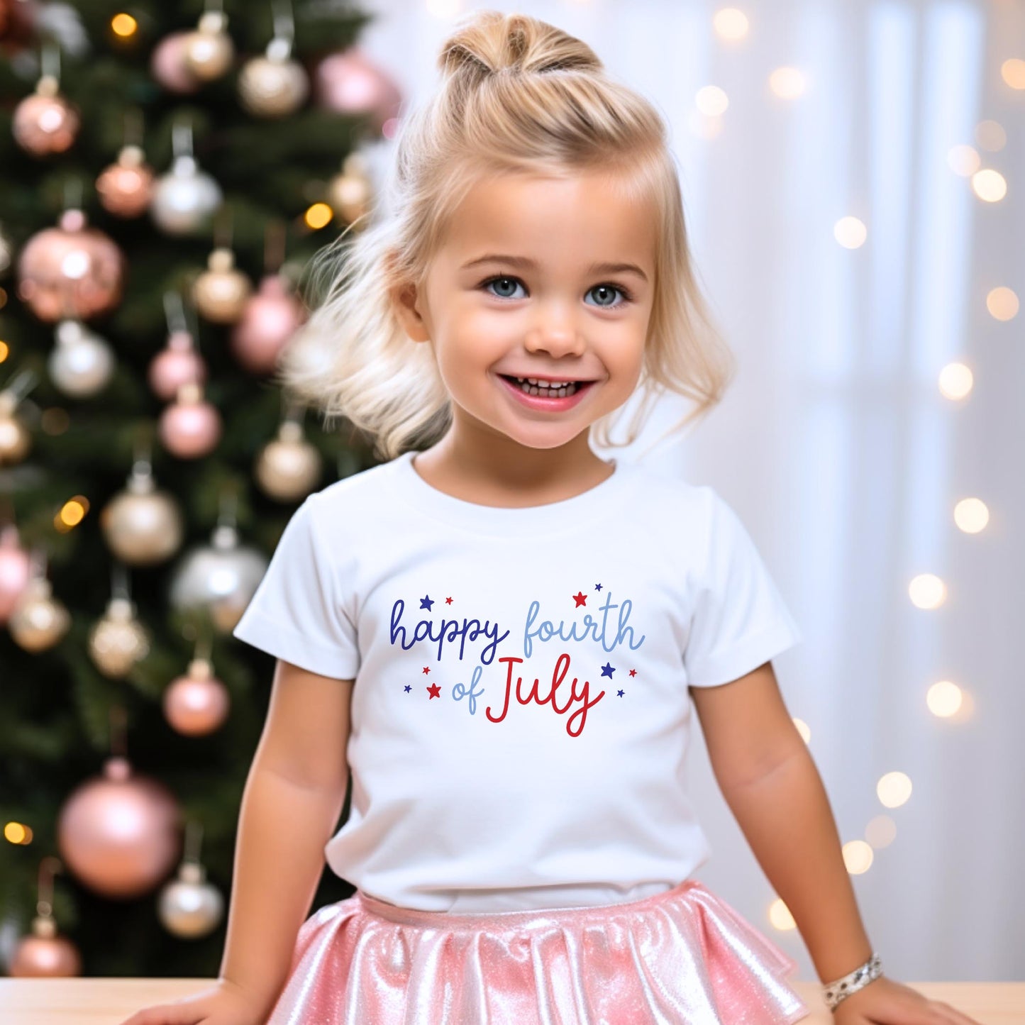 Bella Canvas Youth T-Shirt White-4th of July 250th Anniversary -3