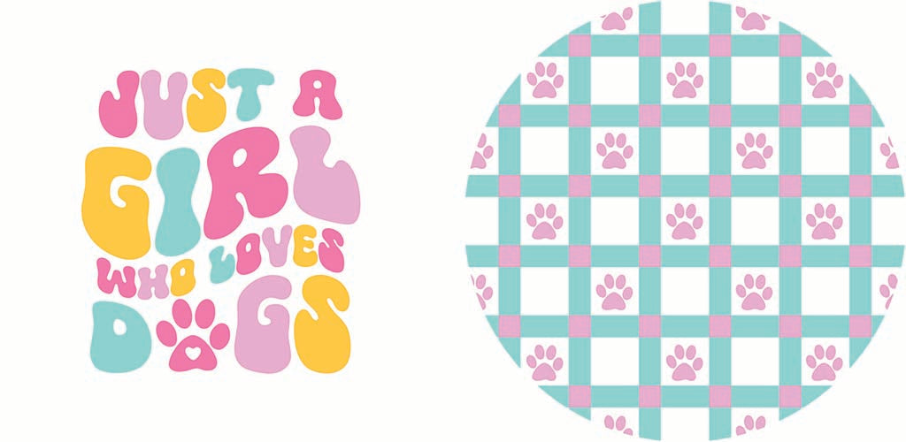Car Coaster 2-Pack Kalia Lane-Just A Girl Who Loves Dogs & Pattern -9