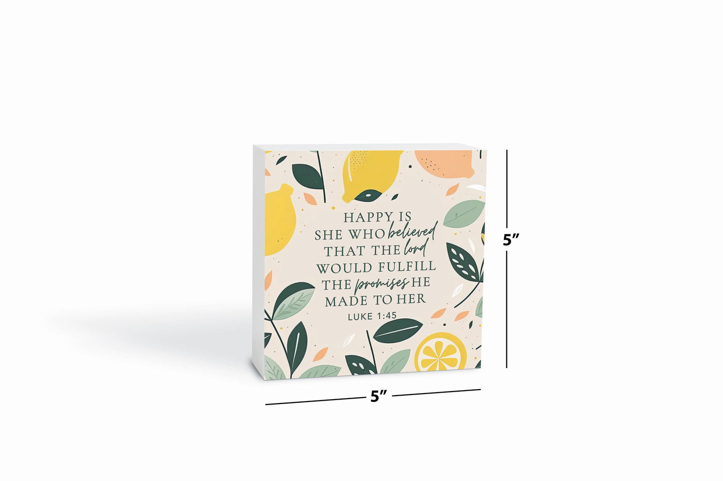 Lemon Citrus Happy Is She | 5x5