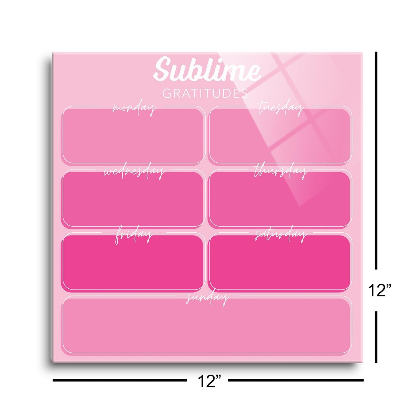 Pink Dream Gradient Sublime Gratitudes | 12x12