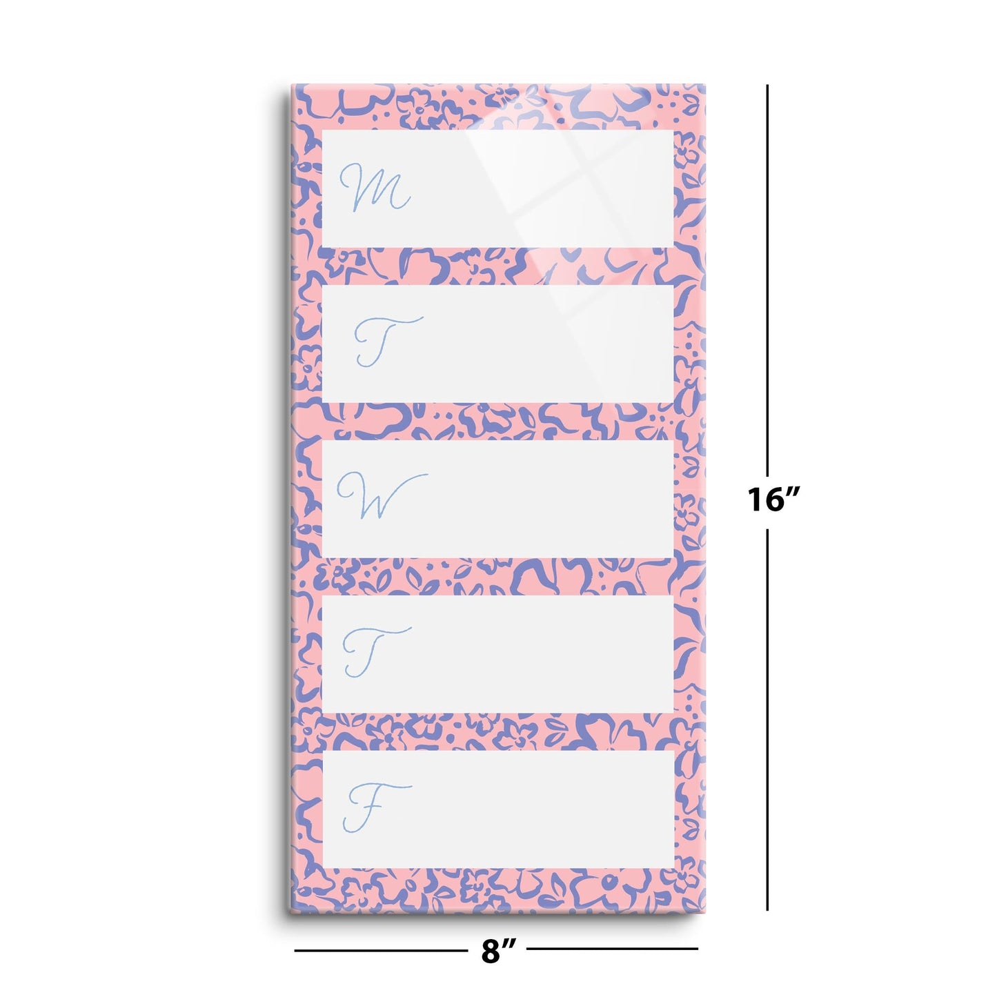 Clairmont & Co Faith Pink Week Chart | 8x16