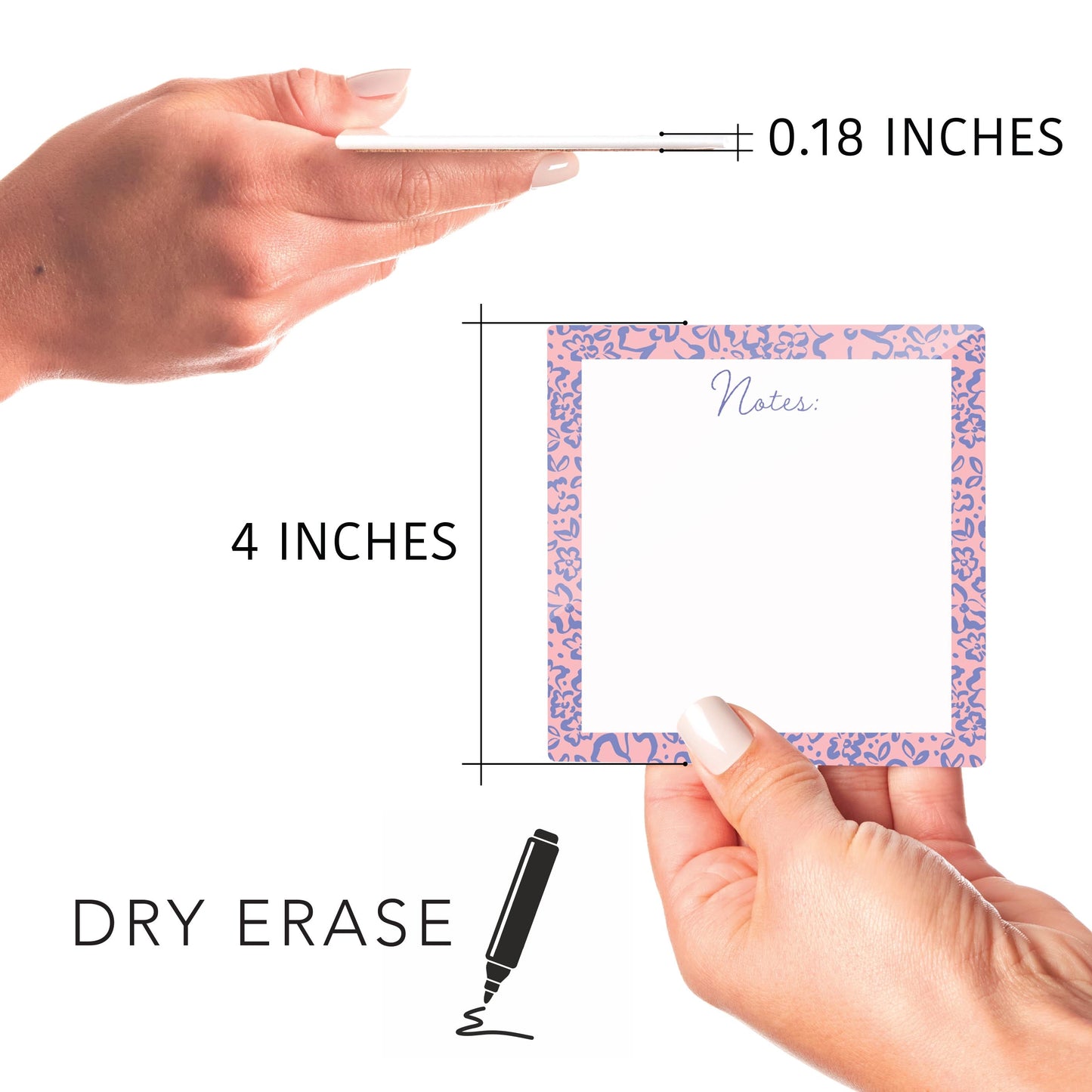 Clairmont & Co Faith Pink Notes | 4x4