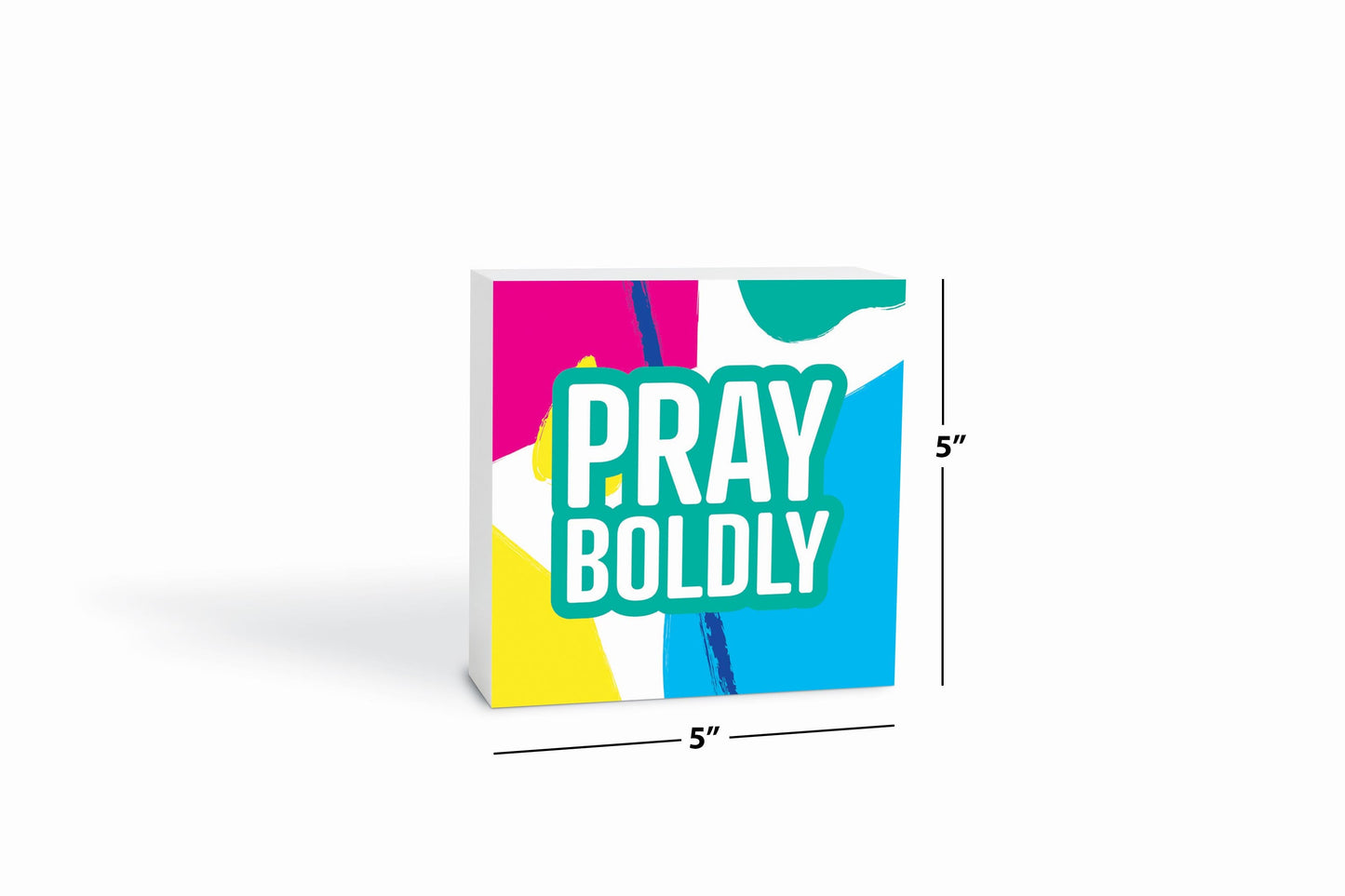 Pray Boldly Bright Pattern | 5x5