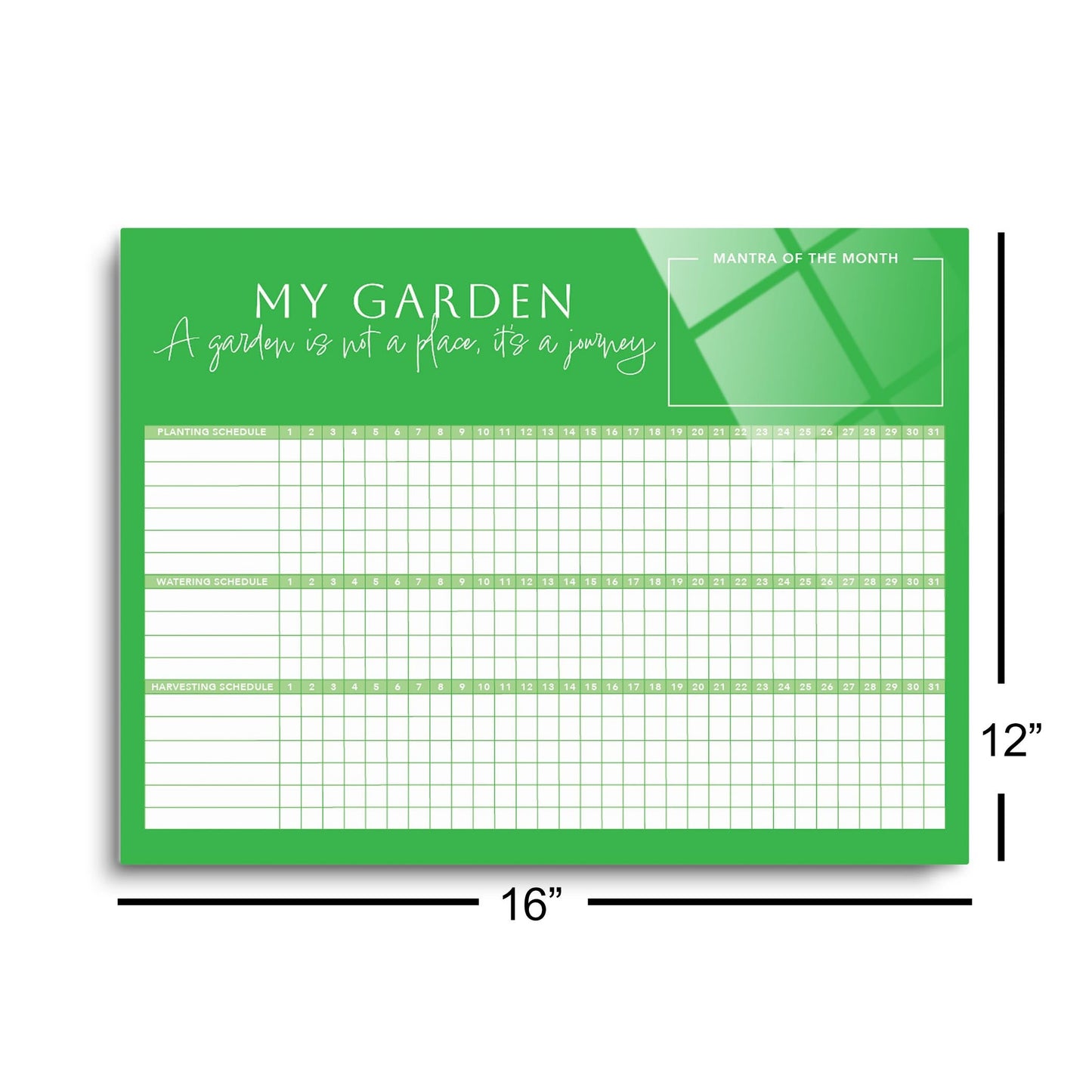 My Garden Minimalistic Green | 16x12