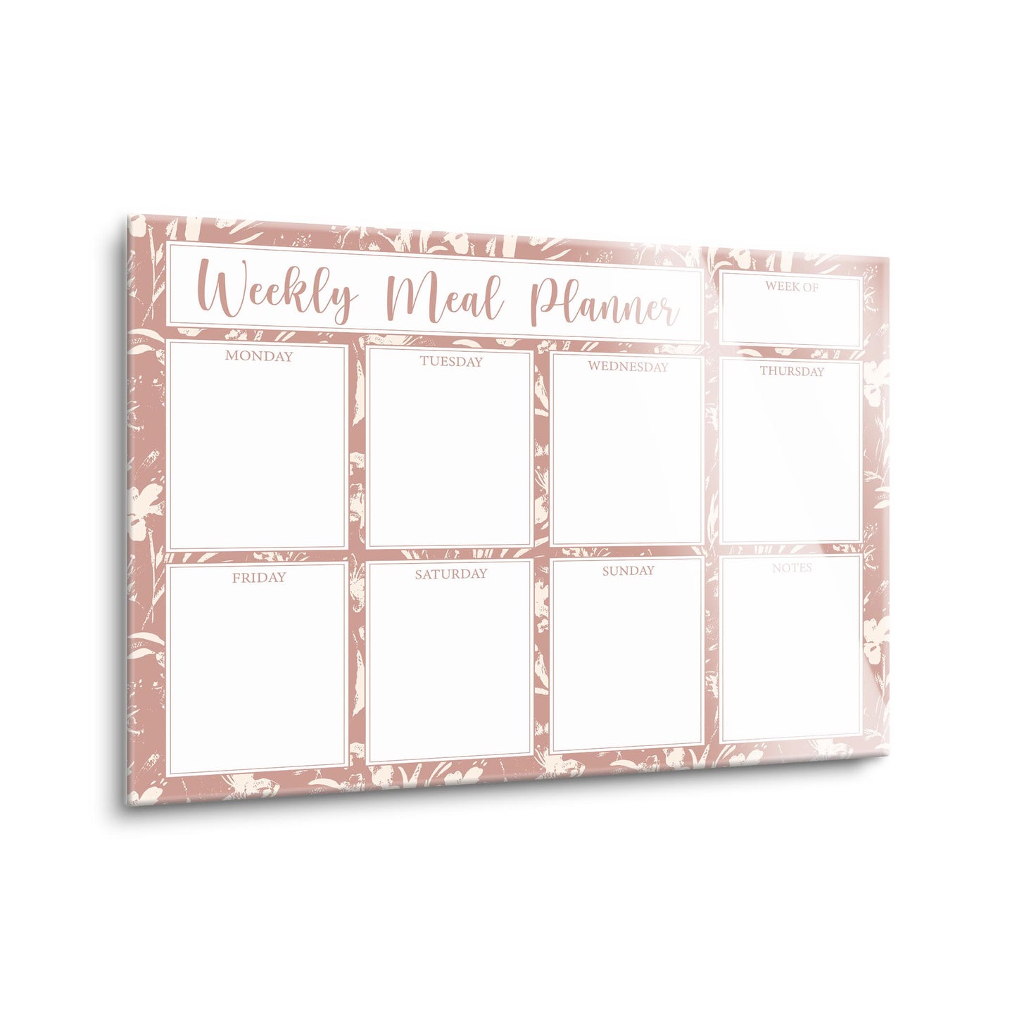 Weekly Meal Planner Sketched Floral