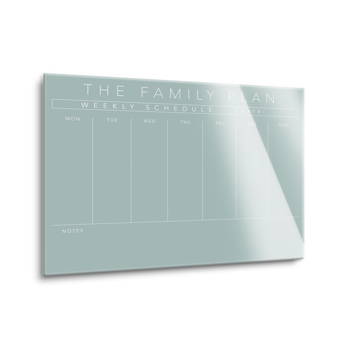 The Family Plan Weekly Schedule Blue