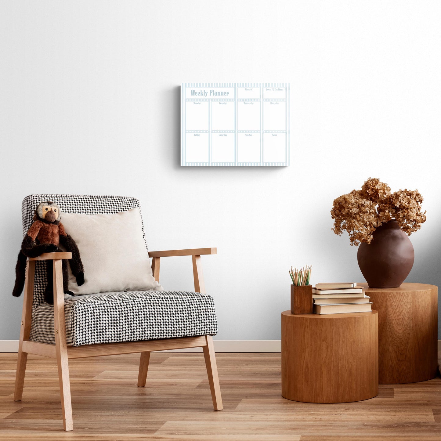Chinoiserie Chic Weekly Planner Stripe